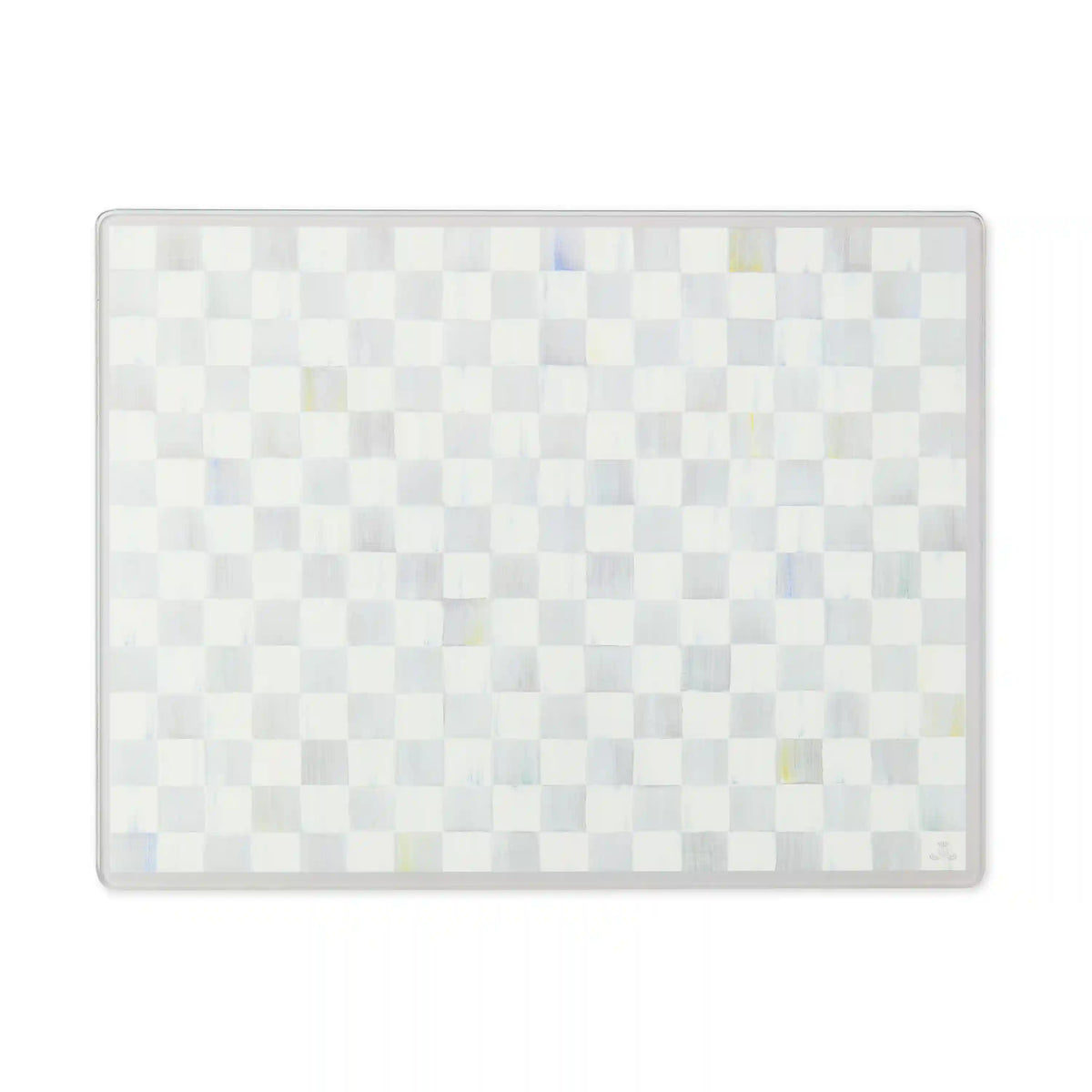 Mocha Check Glass Cutting Boards, Set of 2