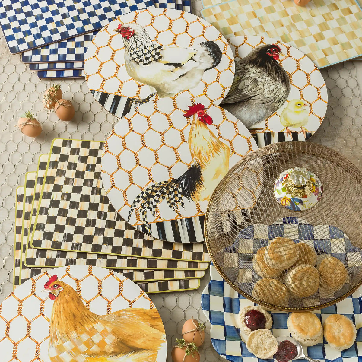 Tartan Violet Cork Back Placemats, Set of 4
