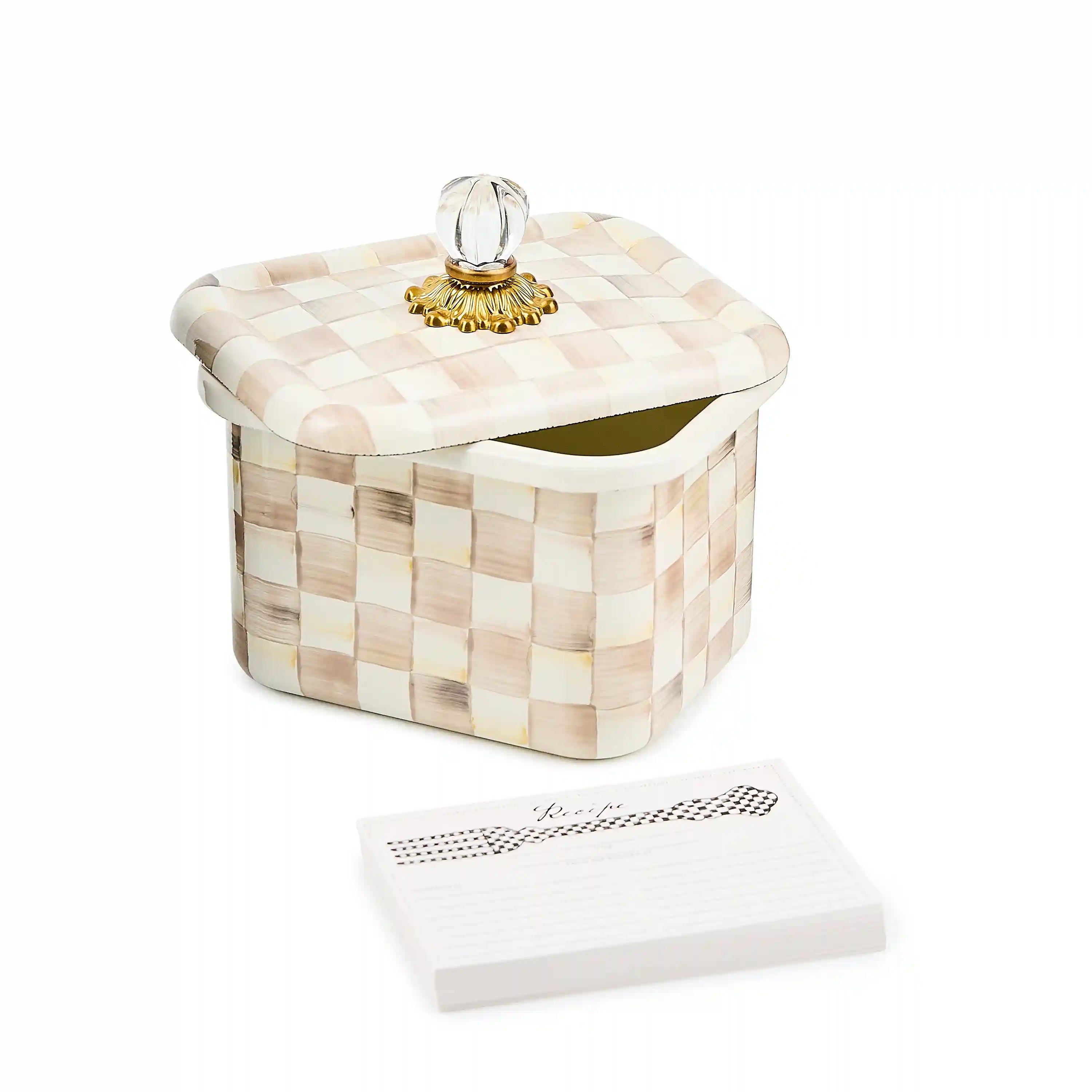 Courtly Check Recipe Box