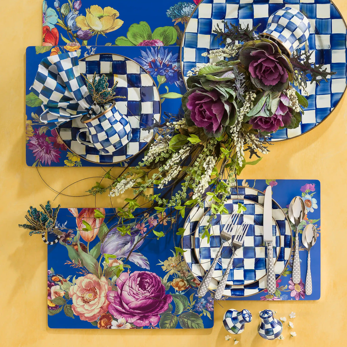 Royal Check Serving Platter