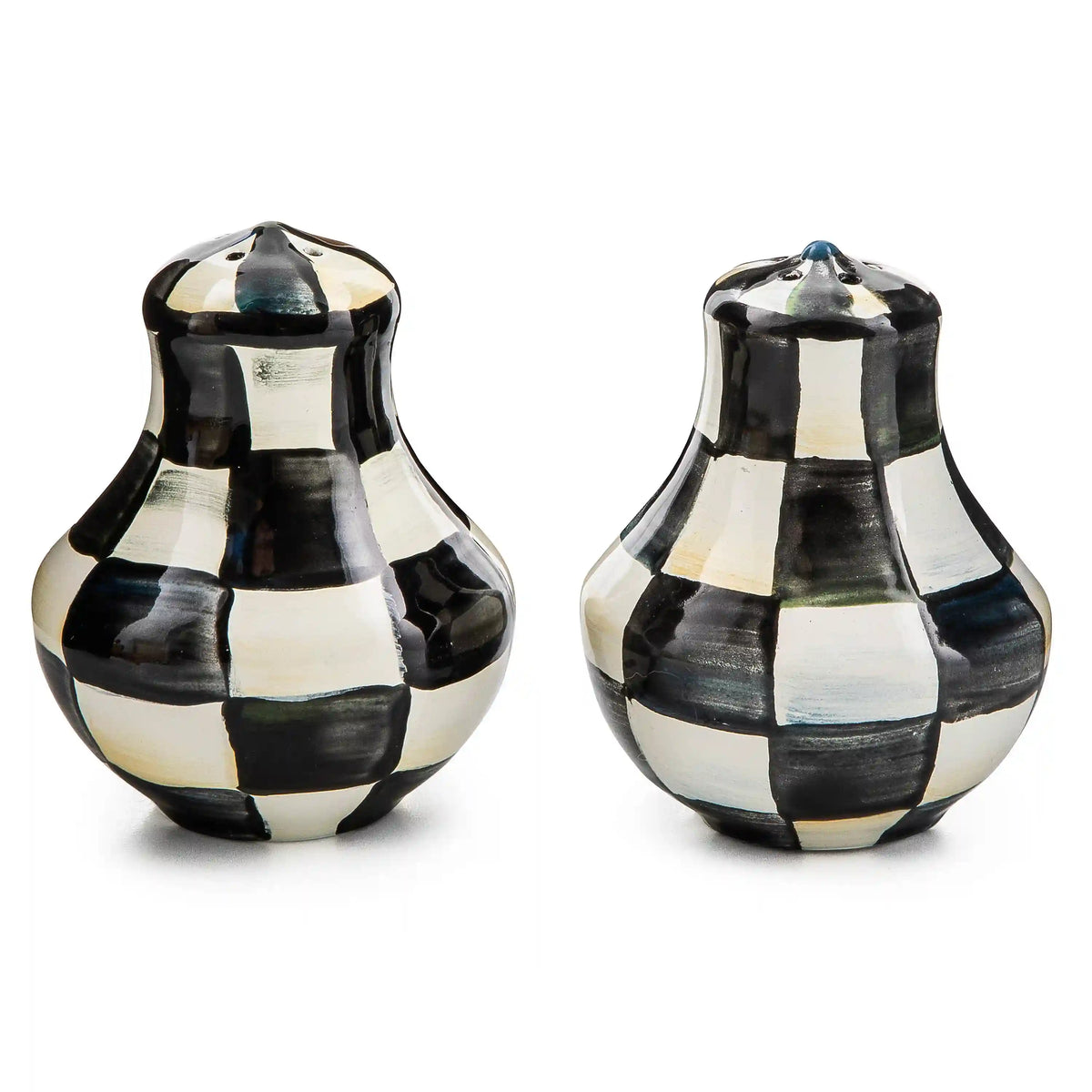 Sky Check Large Salt & Pepper Shakers