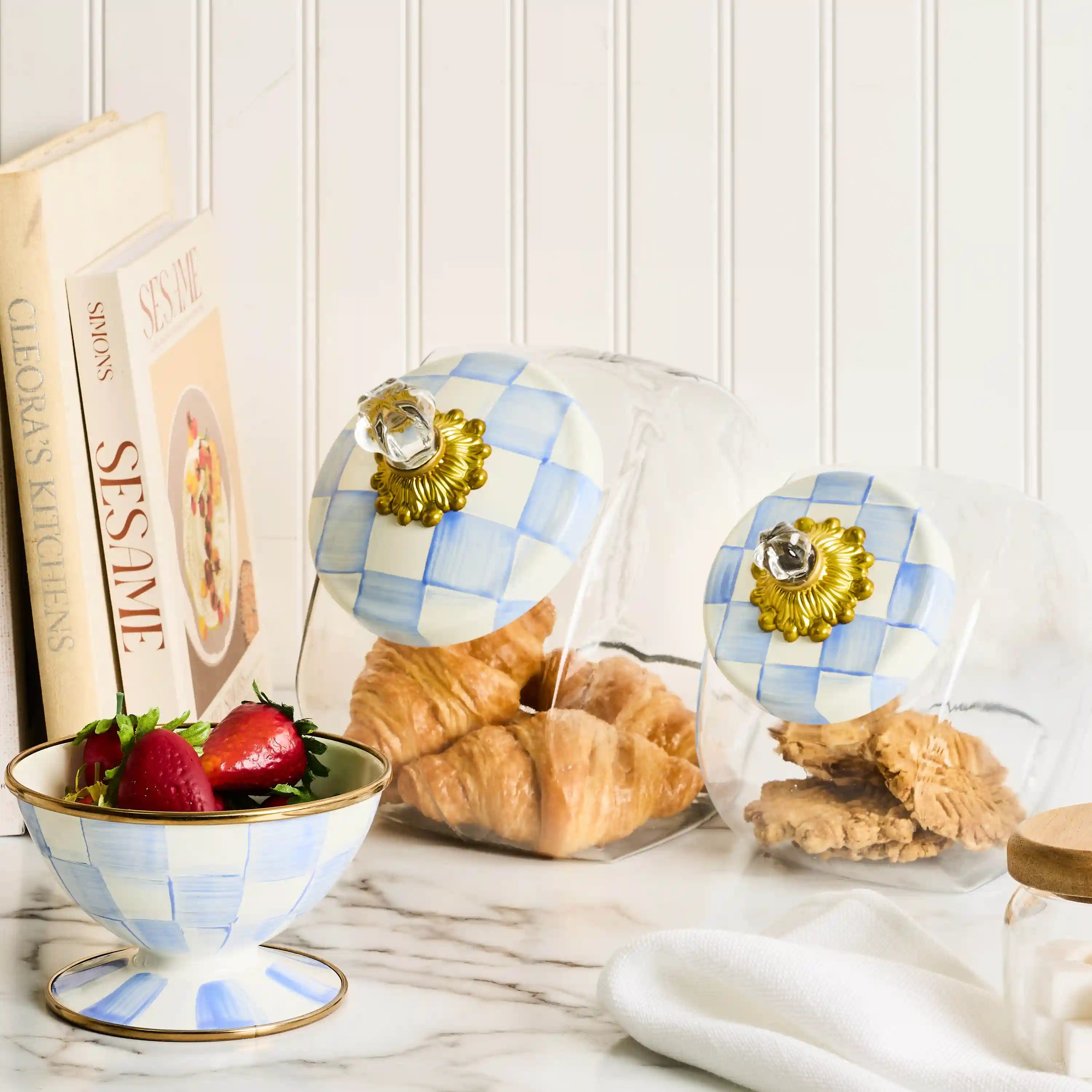 Cookie Jar with Rosy Check Lid