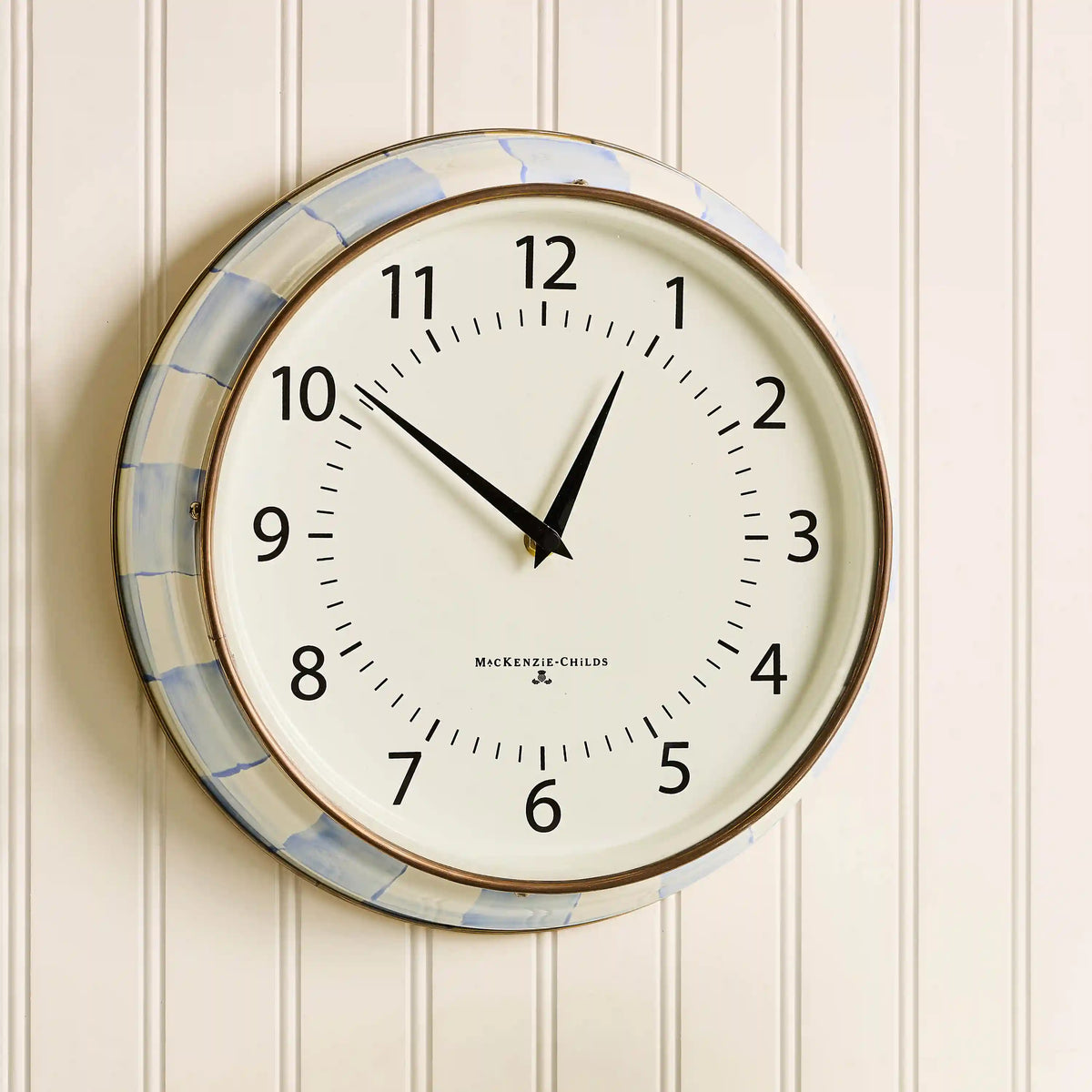 Courtly Check School Wall Clock
