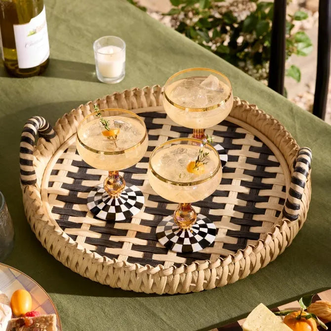 Courtly Check Coupe Glass