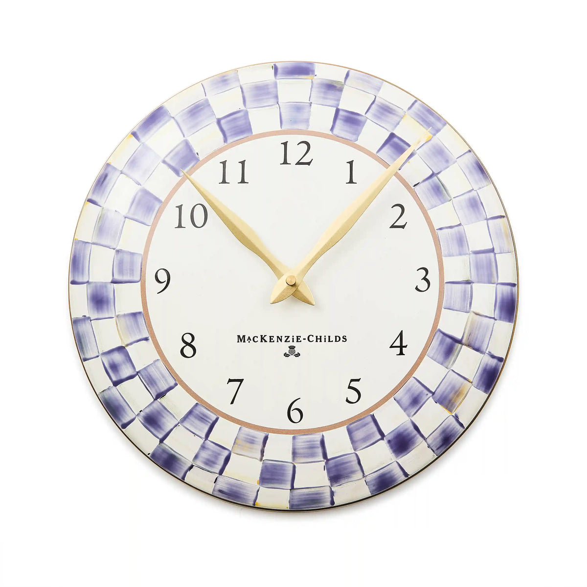 Courtly Check Wall Clock
