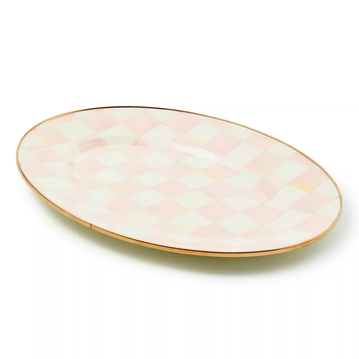 Emerald Check Medium Oval Platter