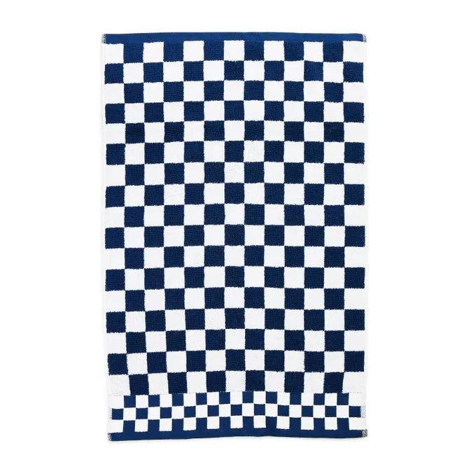 Indigo Check Hand Towel