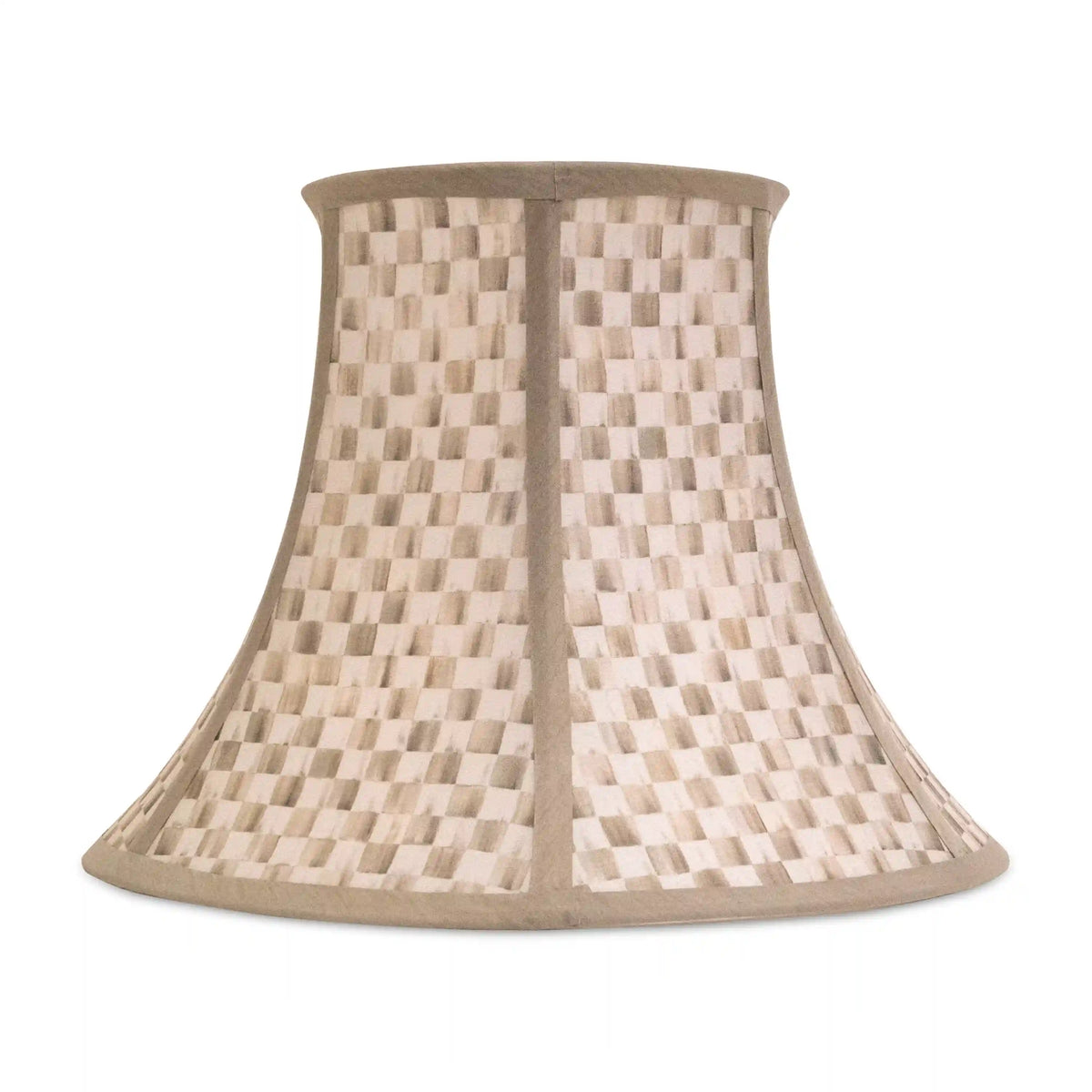Mocha Check Chandelier Shade