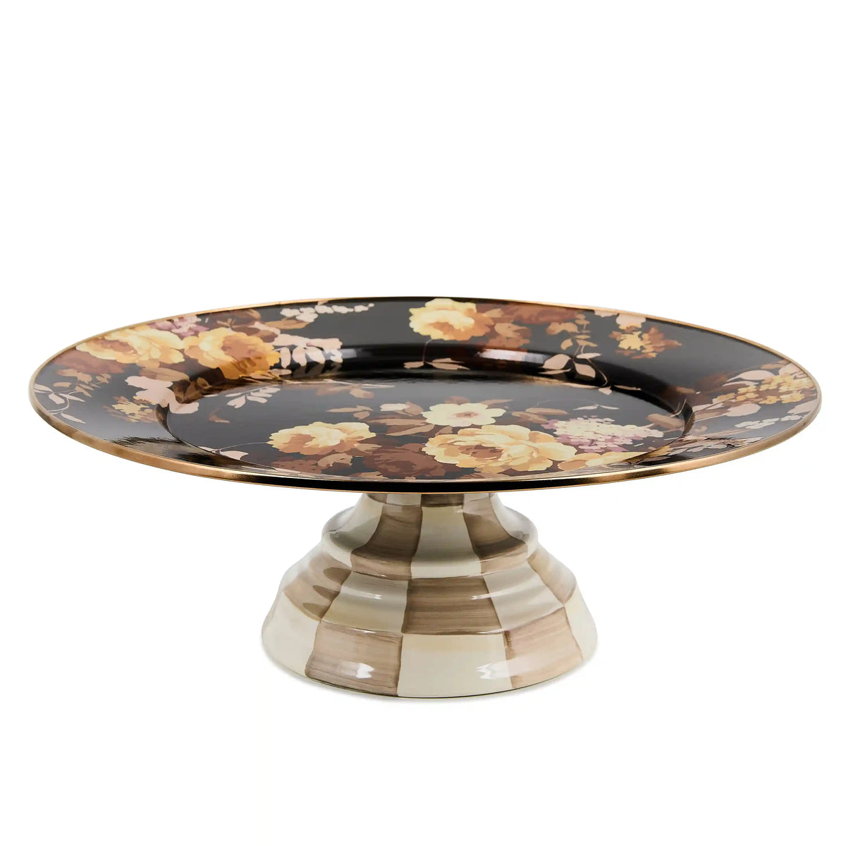 Wild Rose Mauve Small Pedestal Platter