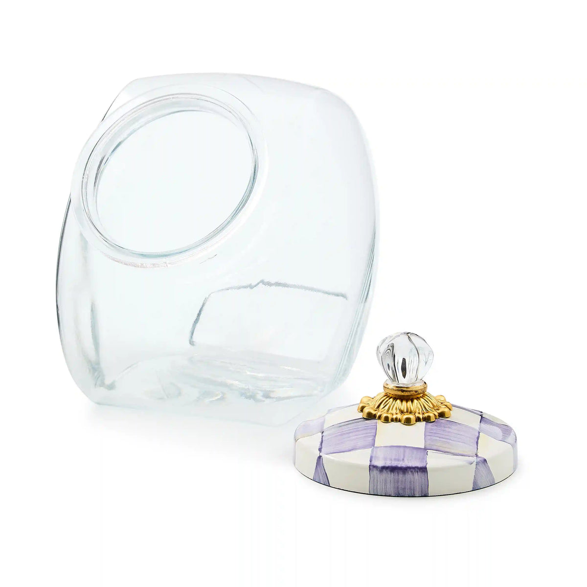 Sweets Jar with Mocha Check Lid
