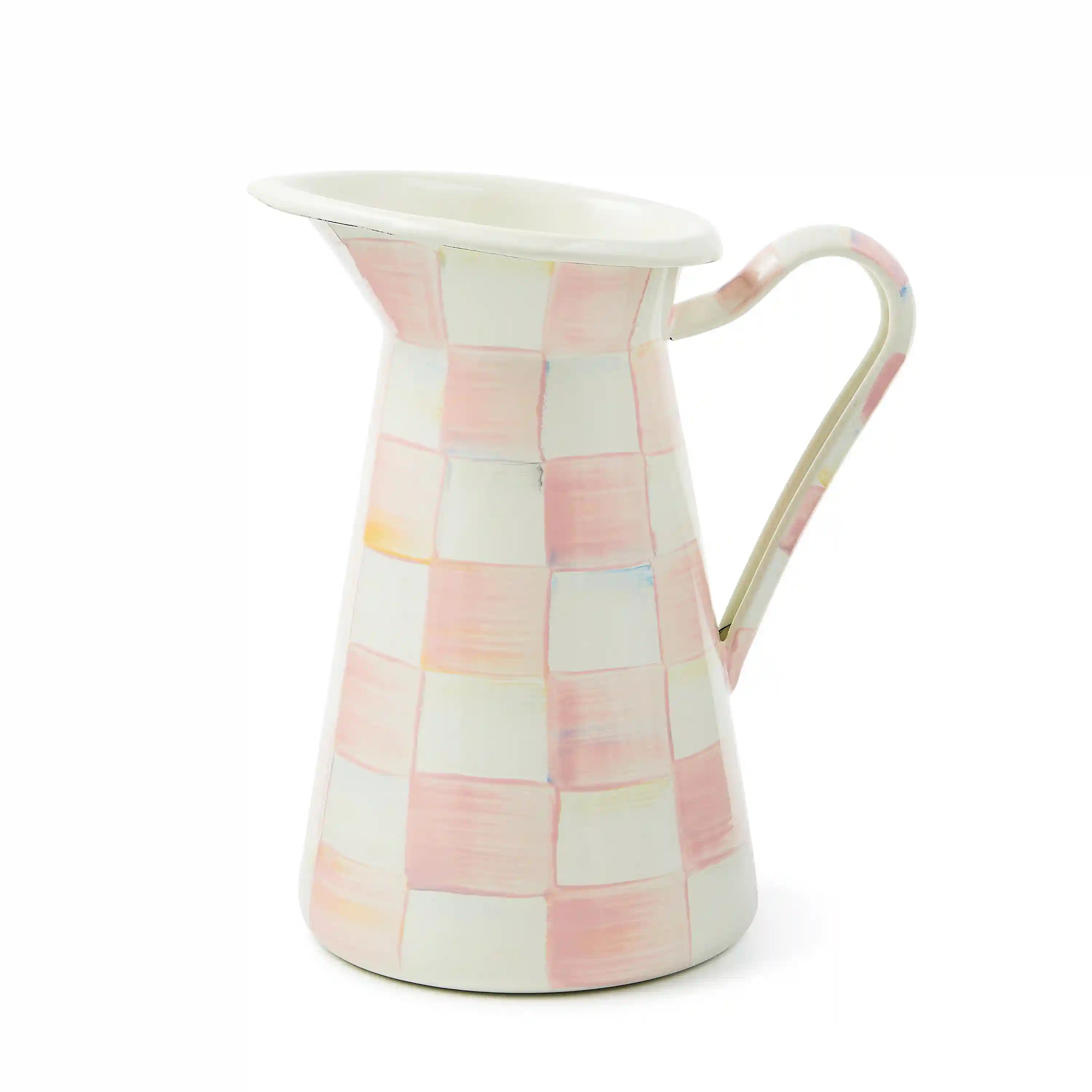 Mocha Check Large Practical Pitcher