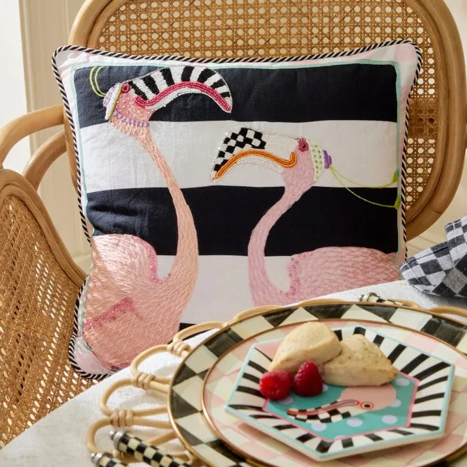 Patience Brewster Flamingo Throw Pillow