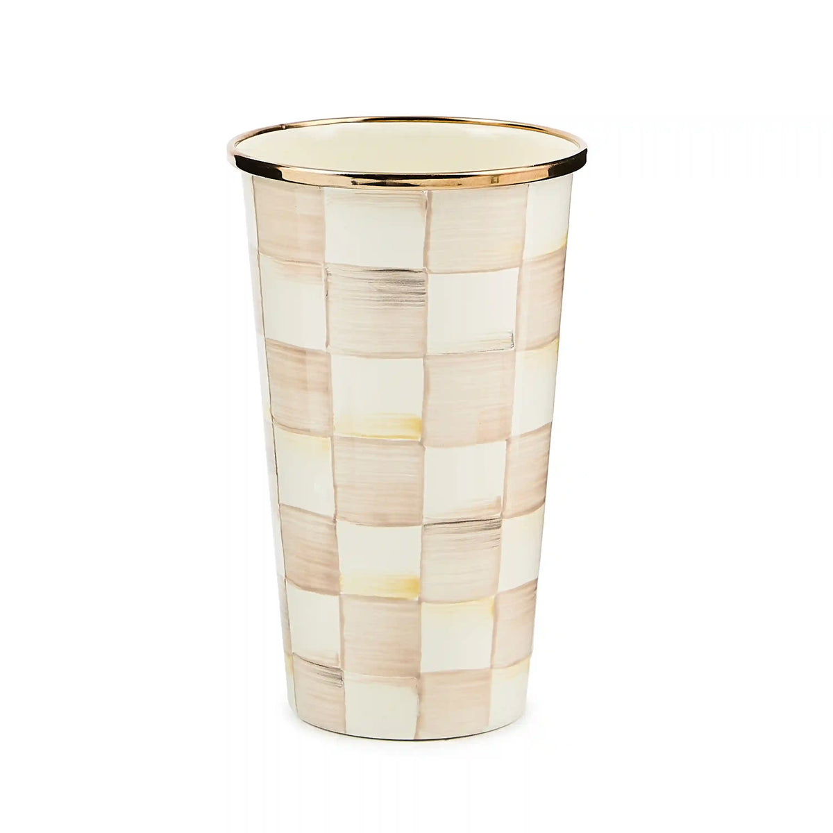 Mocha Check 10 Ounce Tumbler