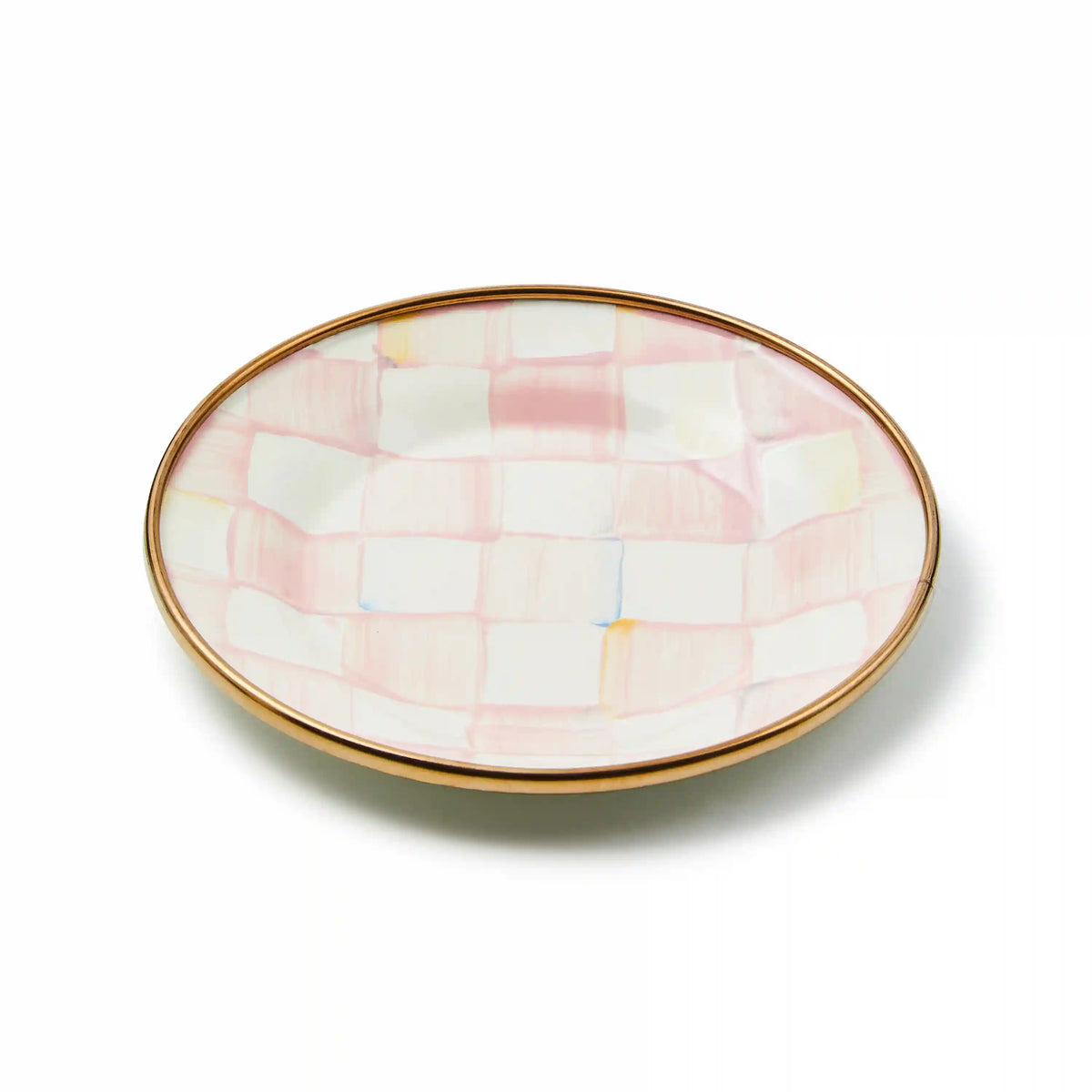 Rosy Check Appetizer Plates, Set of 4