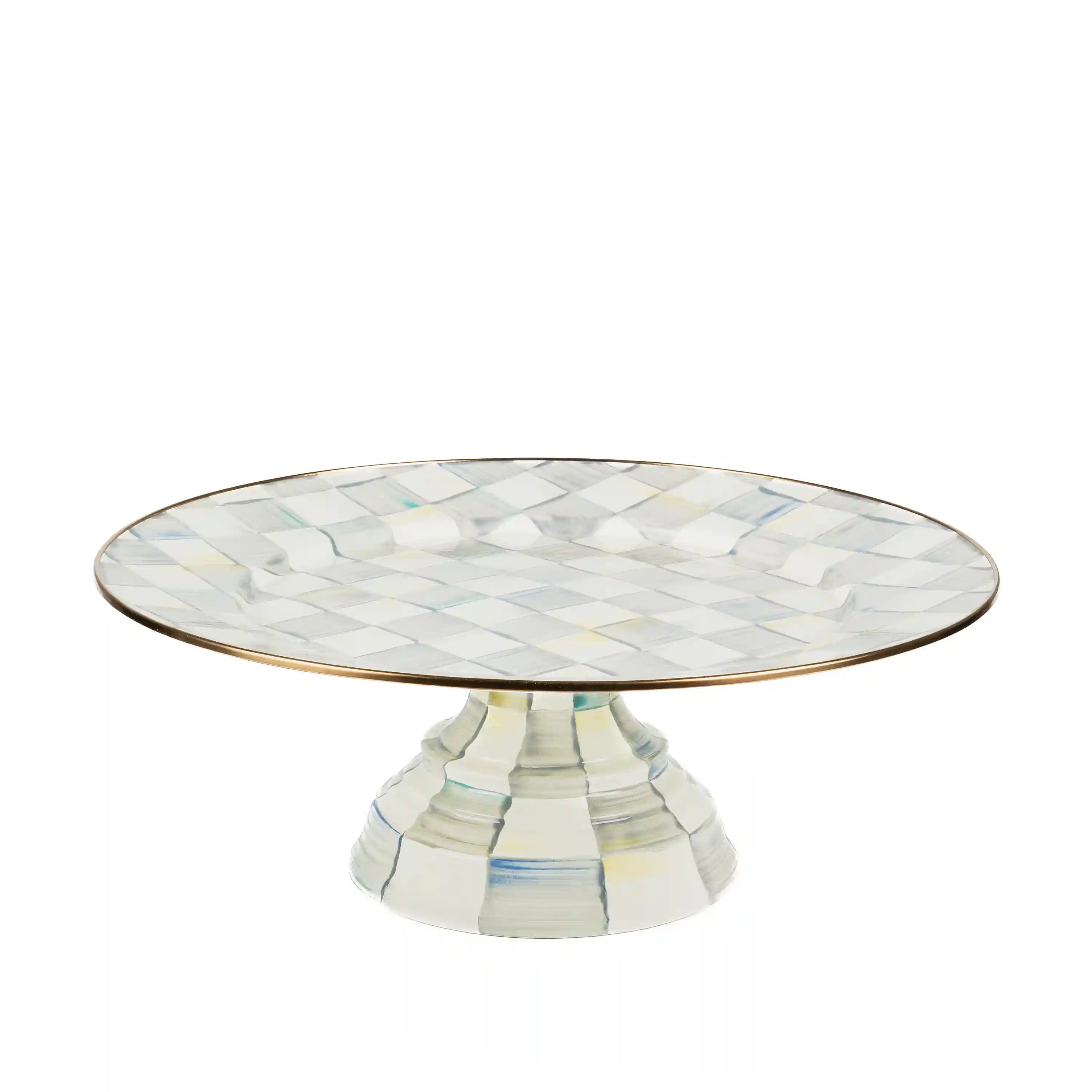 Courtly Check Small Pedestal Platter