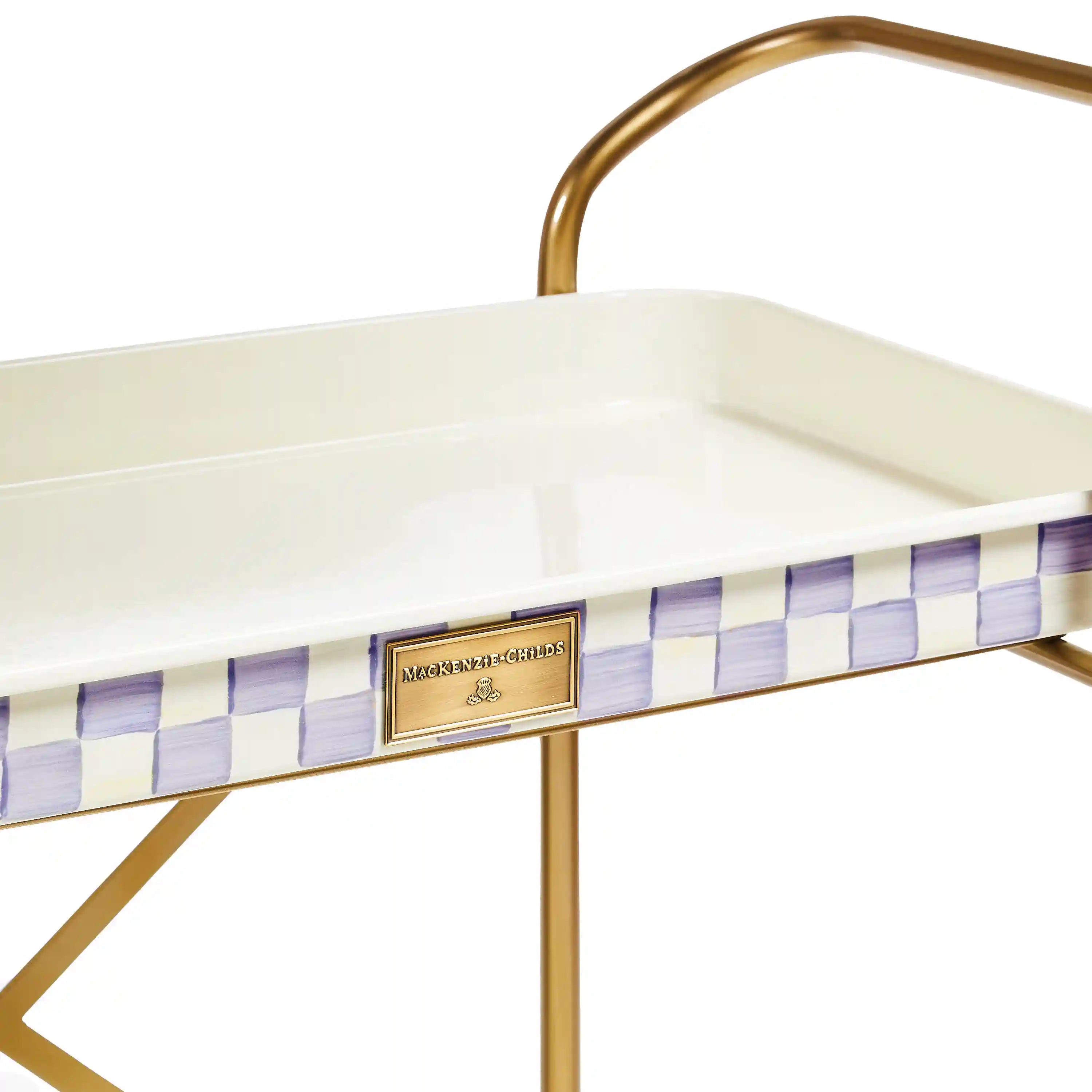 Courtly Check 2-Tier Kitchen Cart