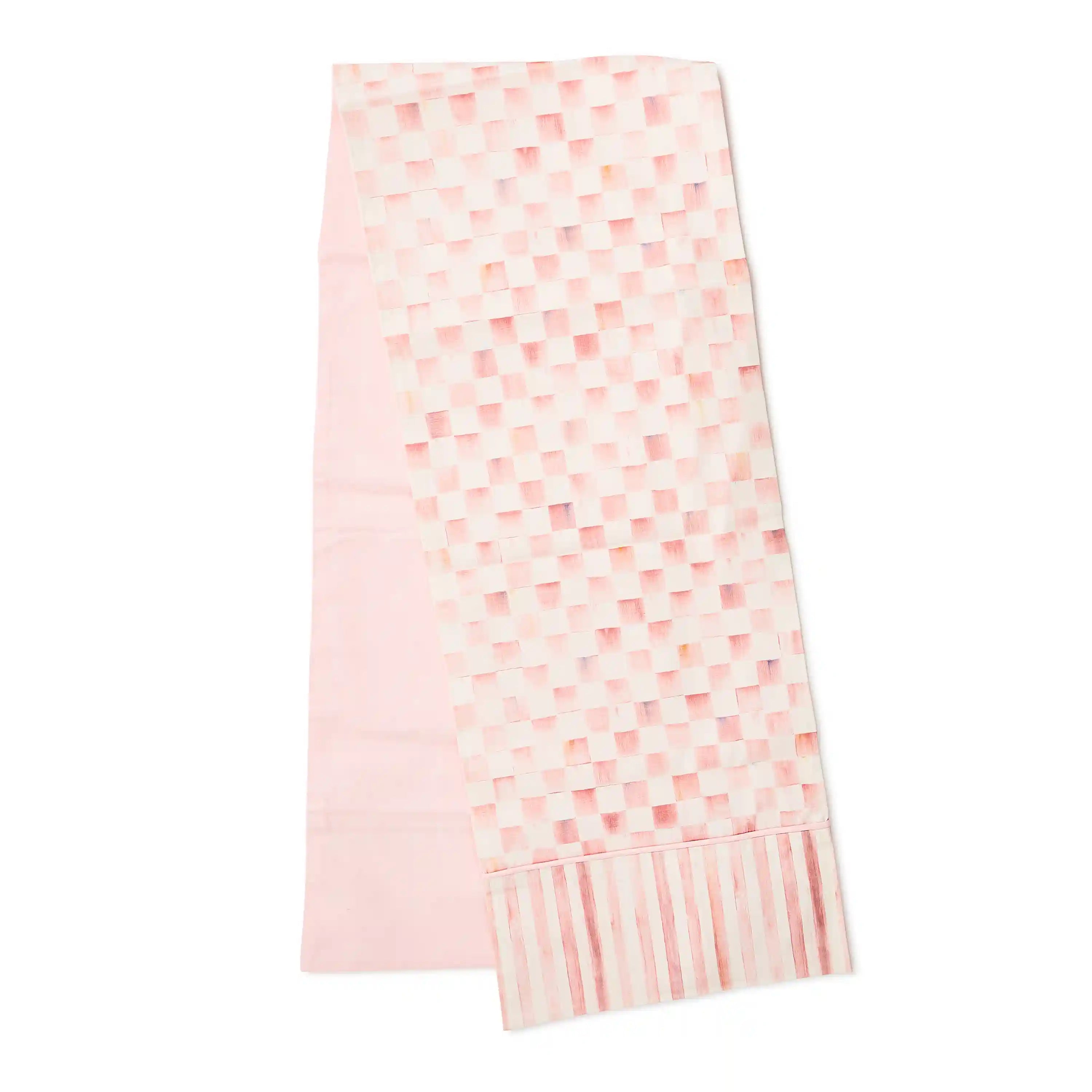 Violet Check Table Runner