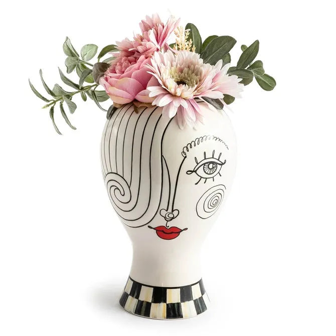 Doodles Lady Head Vase
