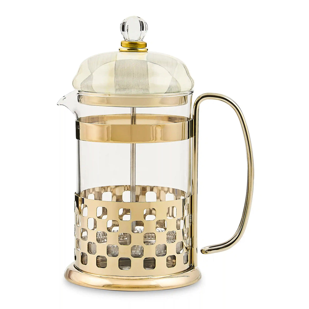 Emerald Check French Press