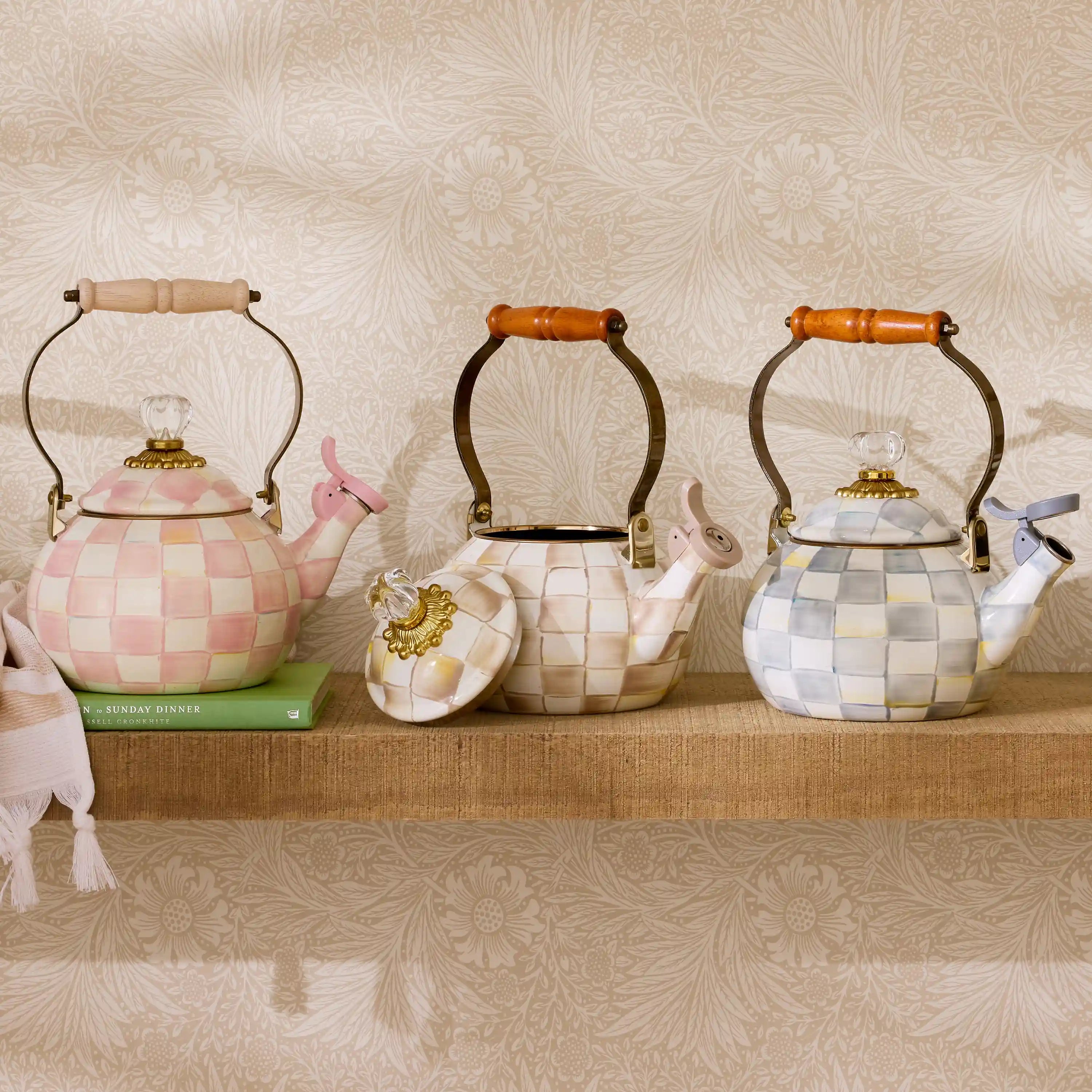 Courtly Check Whistling Tea Kettle
