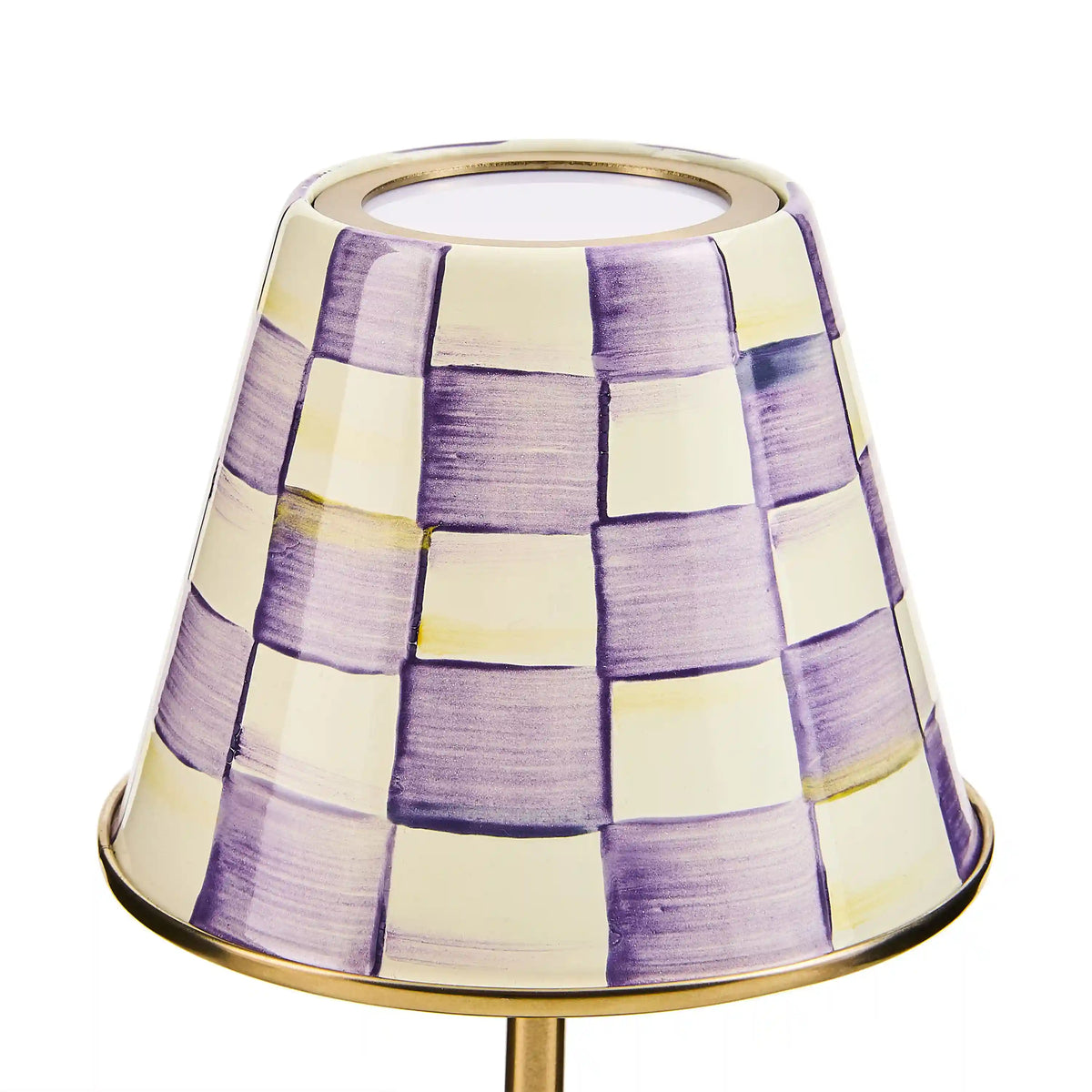 Royal Check LED Rechargeable Cafe Table Lamp