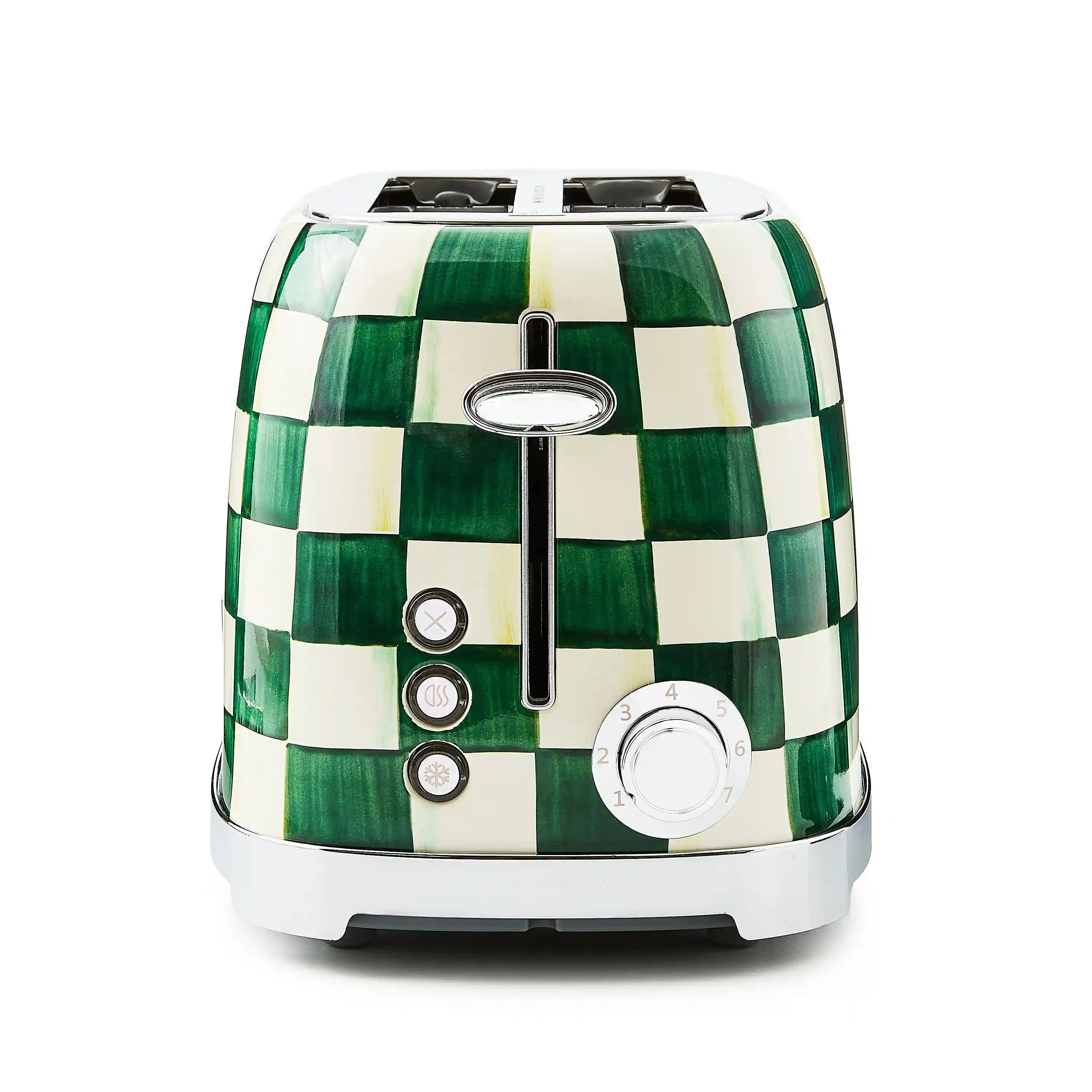 Mocha Check 2-Slice Toaster