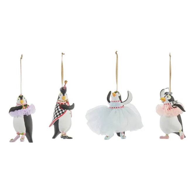 Patience Brewster Penguins En Pointe Mini Ornaments, Set of 4