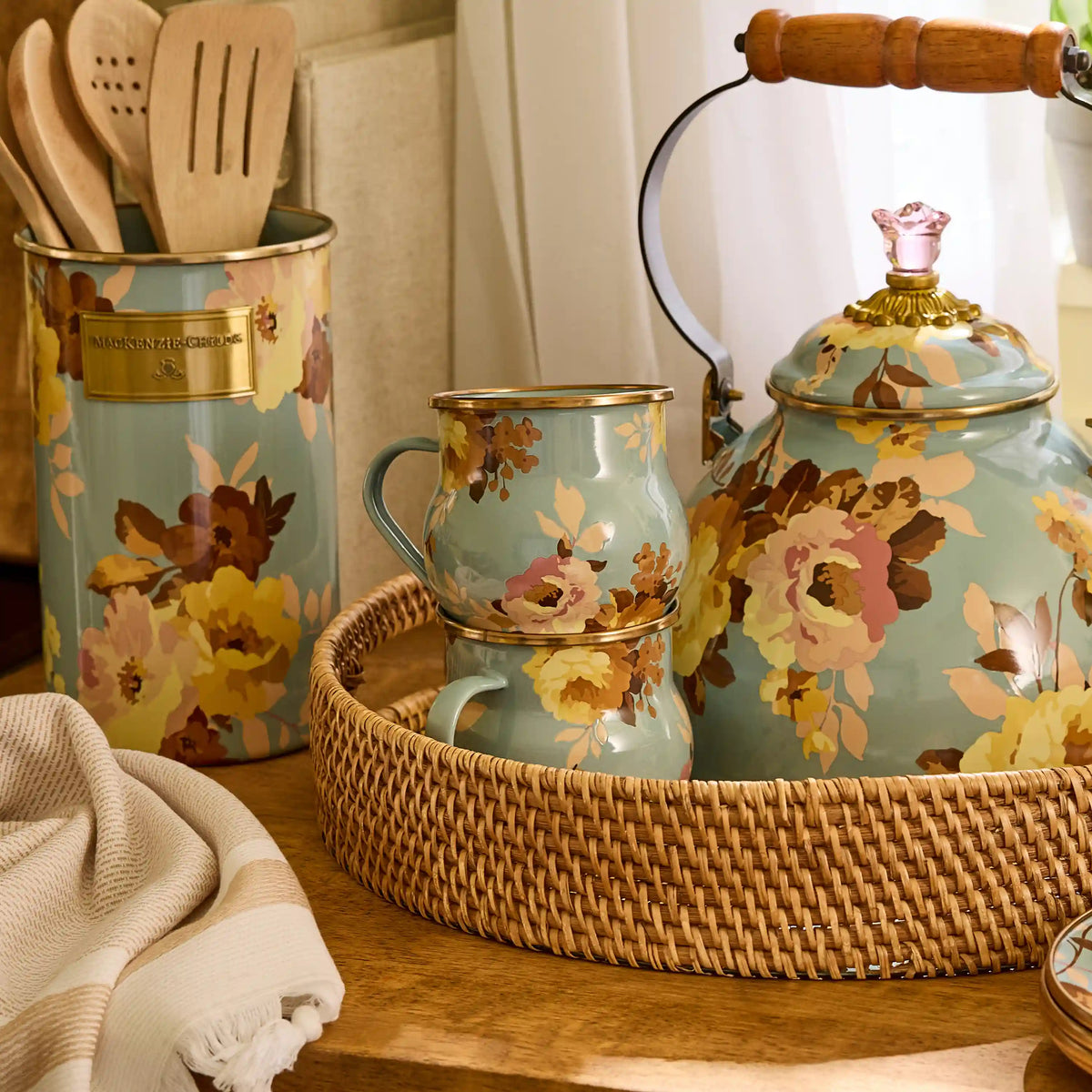 Wild Rose Brown Mug