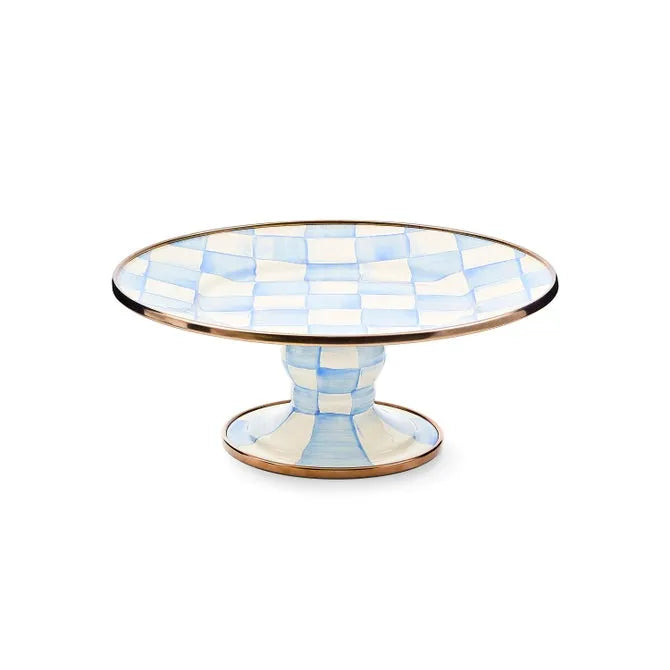 Sky Check Mini Pedestal Platter