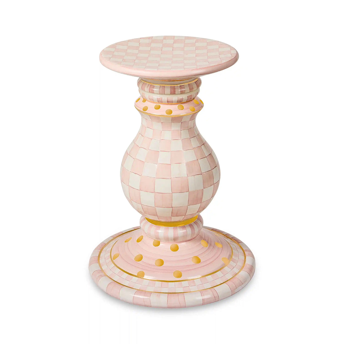 Courtly Check Ceramic Pedestal Table Base