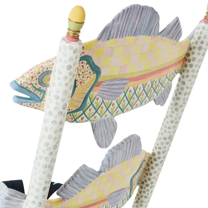 Freckle Fish Chair - Black & White Seat