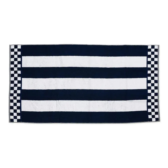 Indigo Stripe Bath Towel