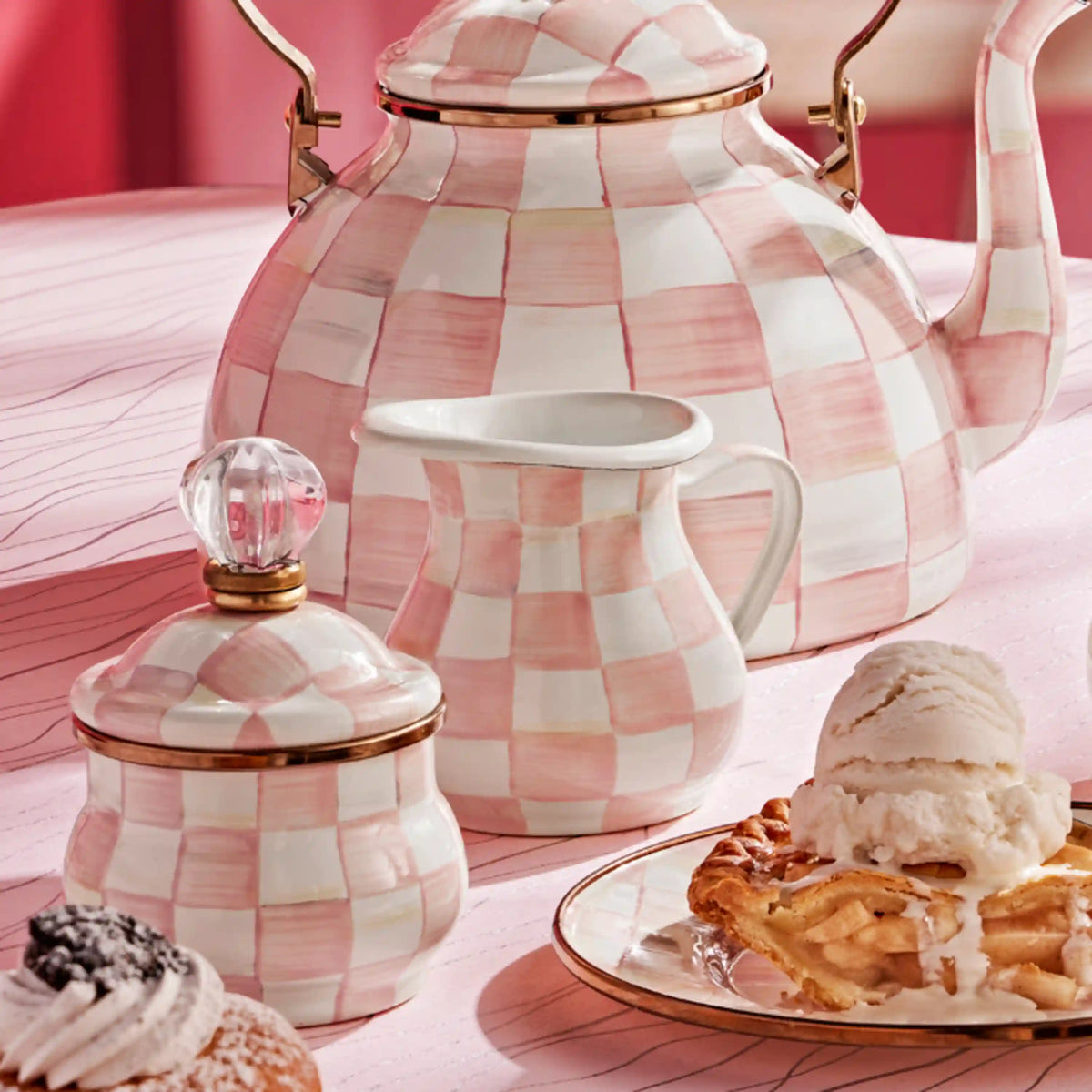Emerald Check Creamer