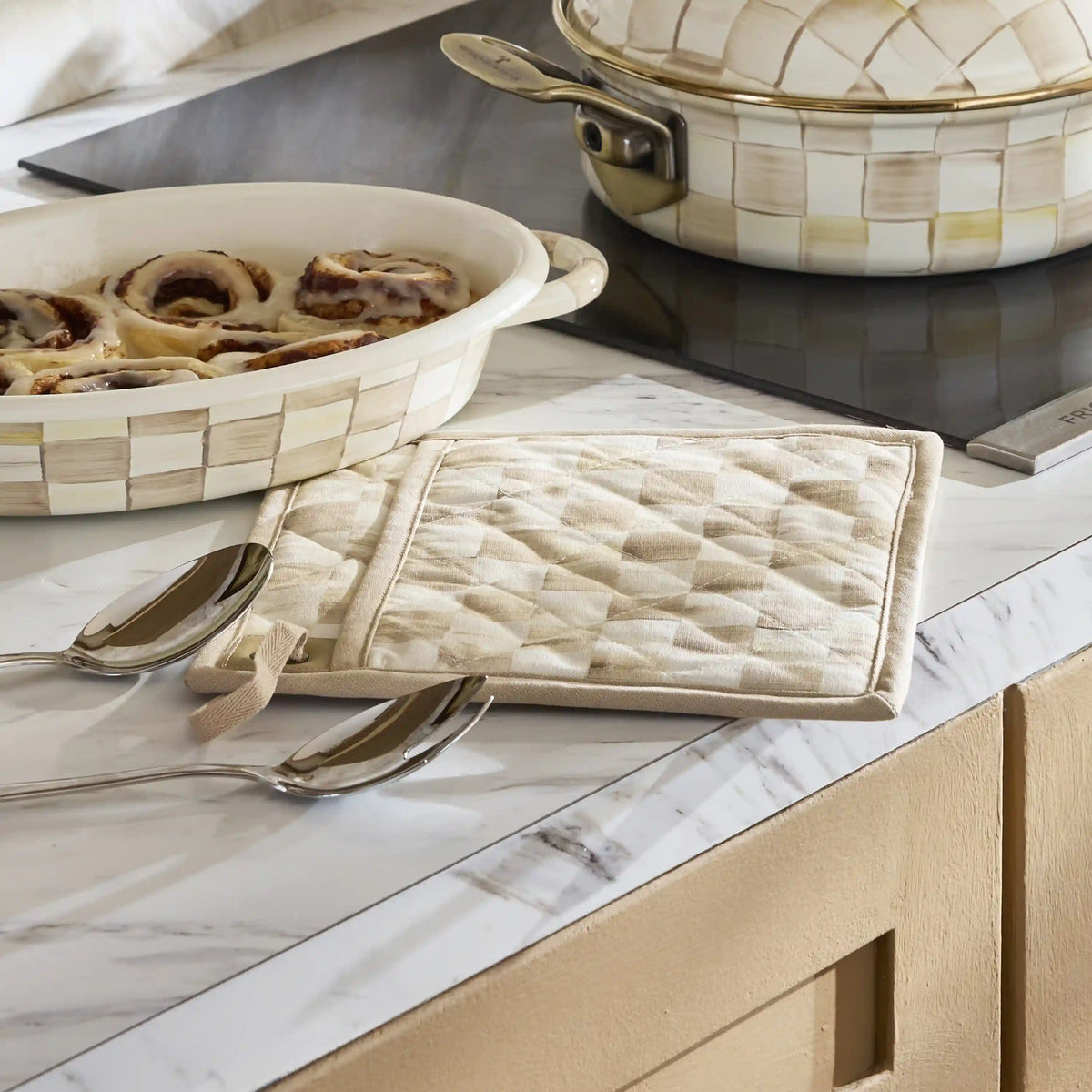 Mocha Check Potholder