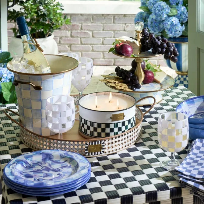 Gambit Check Outdoor Patio Dining Table