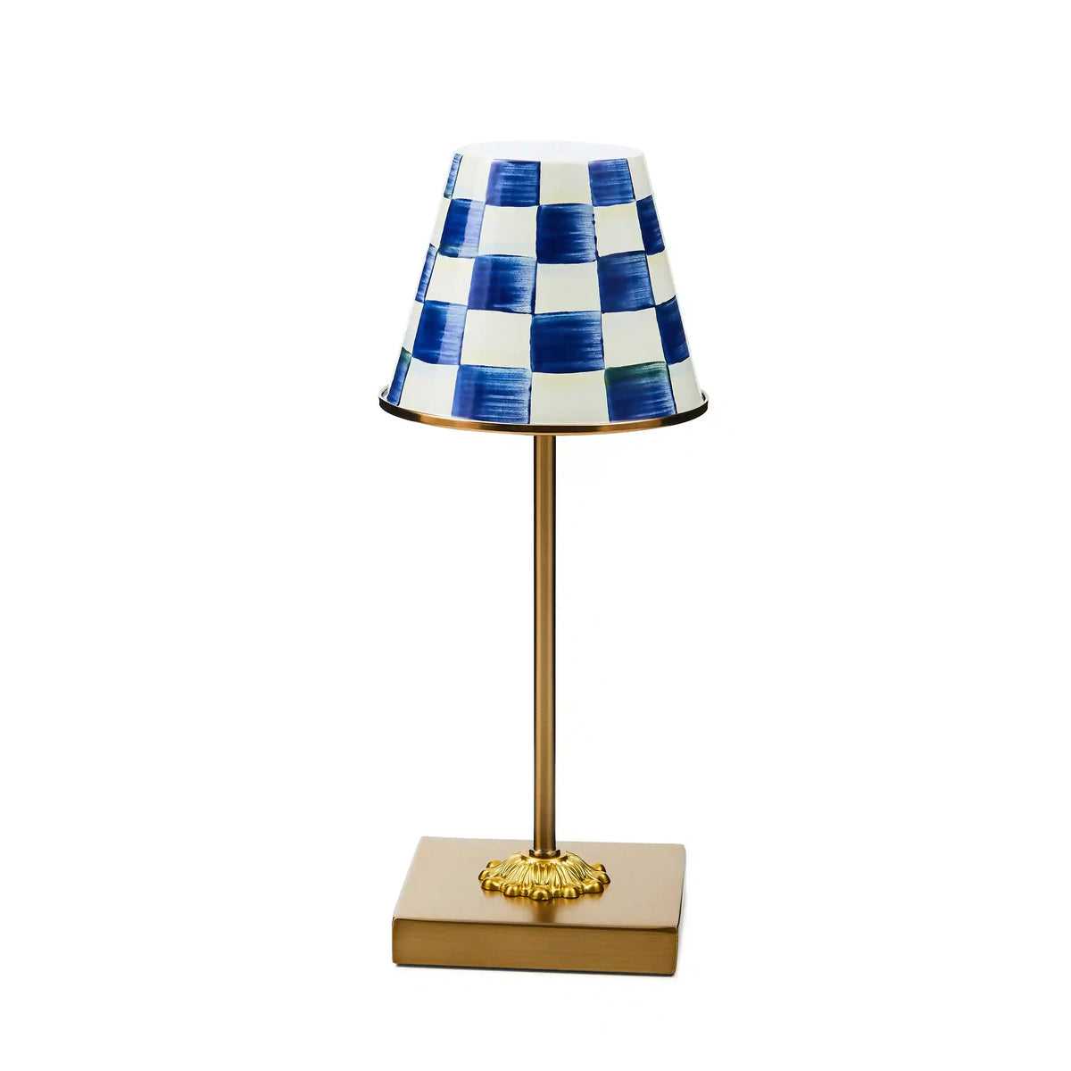 Sterling Check LED Rechargeable Cafe Table Lamp
