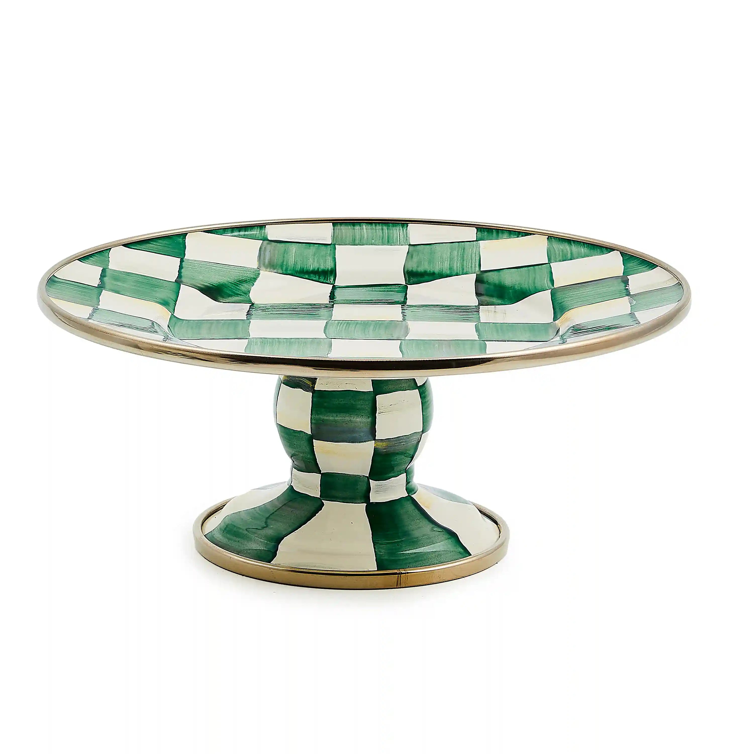 Courtly Check Large Pedestal Platter