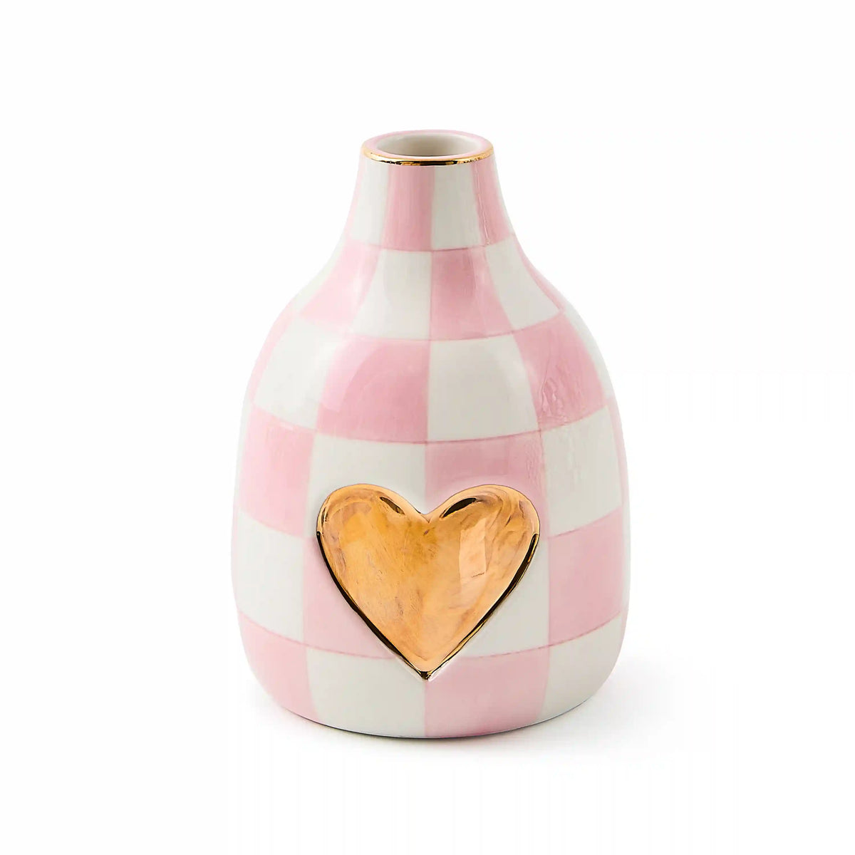 Courtly Check Short Heart Vase