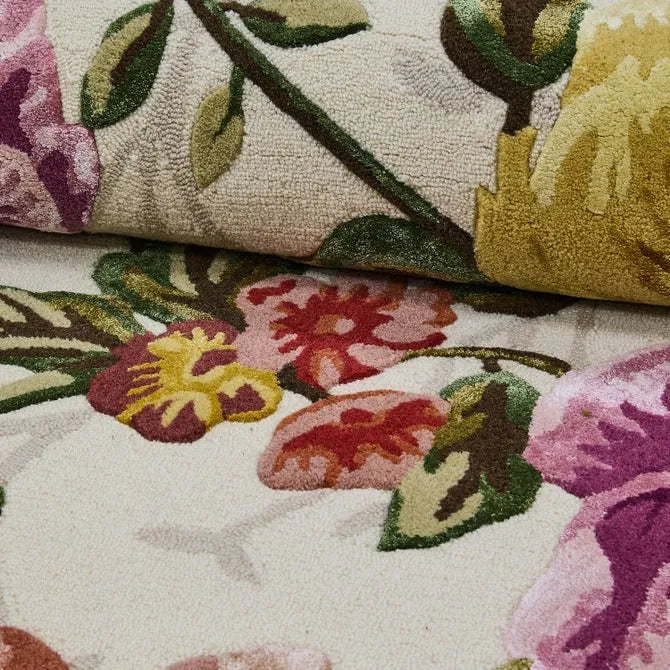 Golden Peonies 6' Octagon Rug