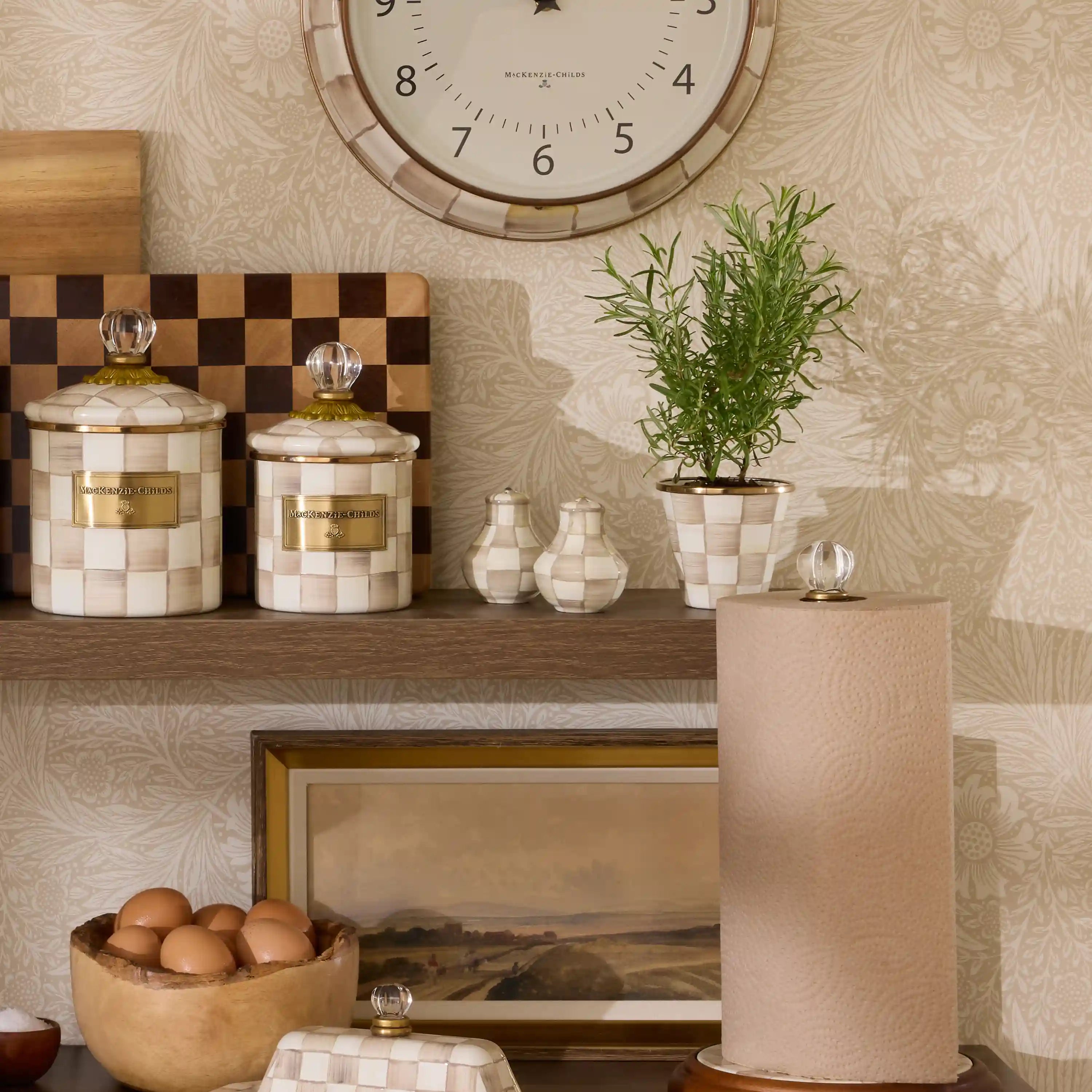 Sky Check Salt & Pepper Shakers