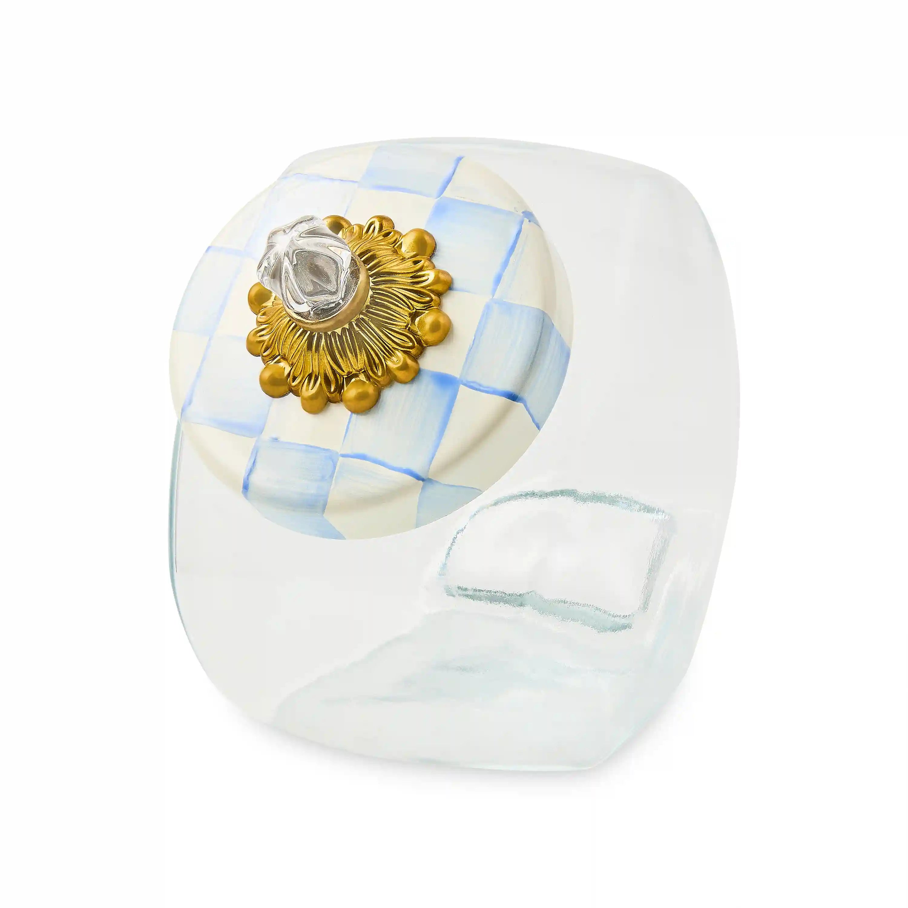 Sweets Jar with Mocha Check Lid