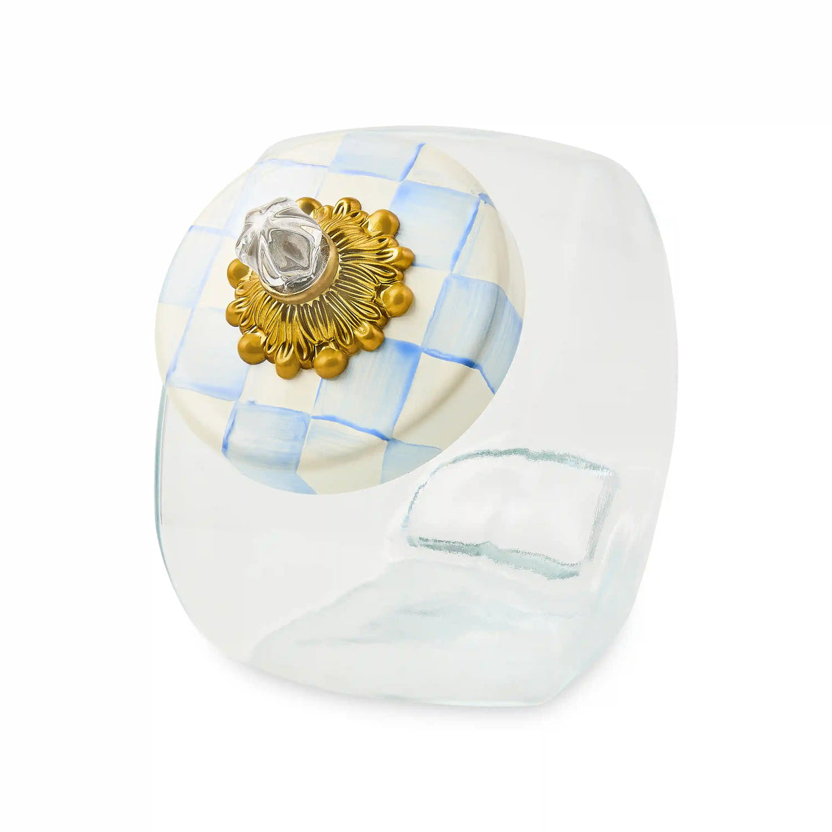 Sweets Jar with Courtly Check Enamel Lid