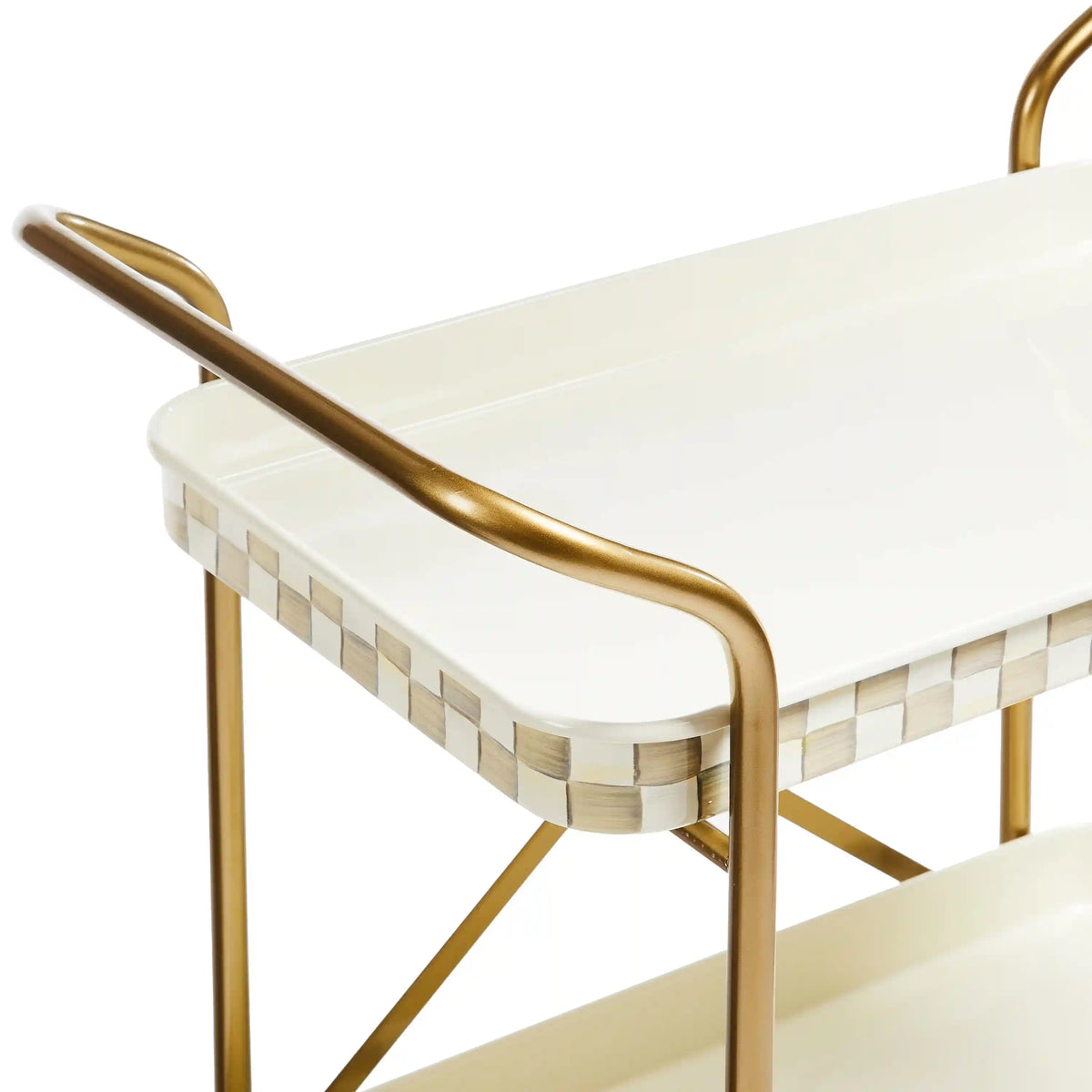 Sterling Check 2-Tier Kitchen Cart