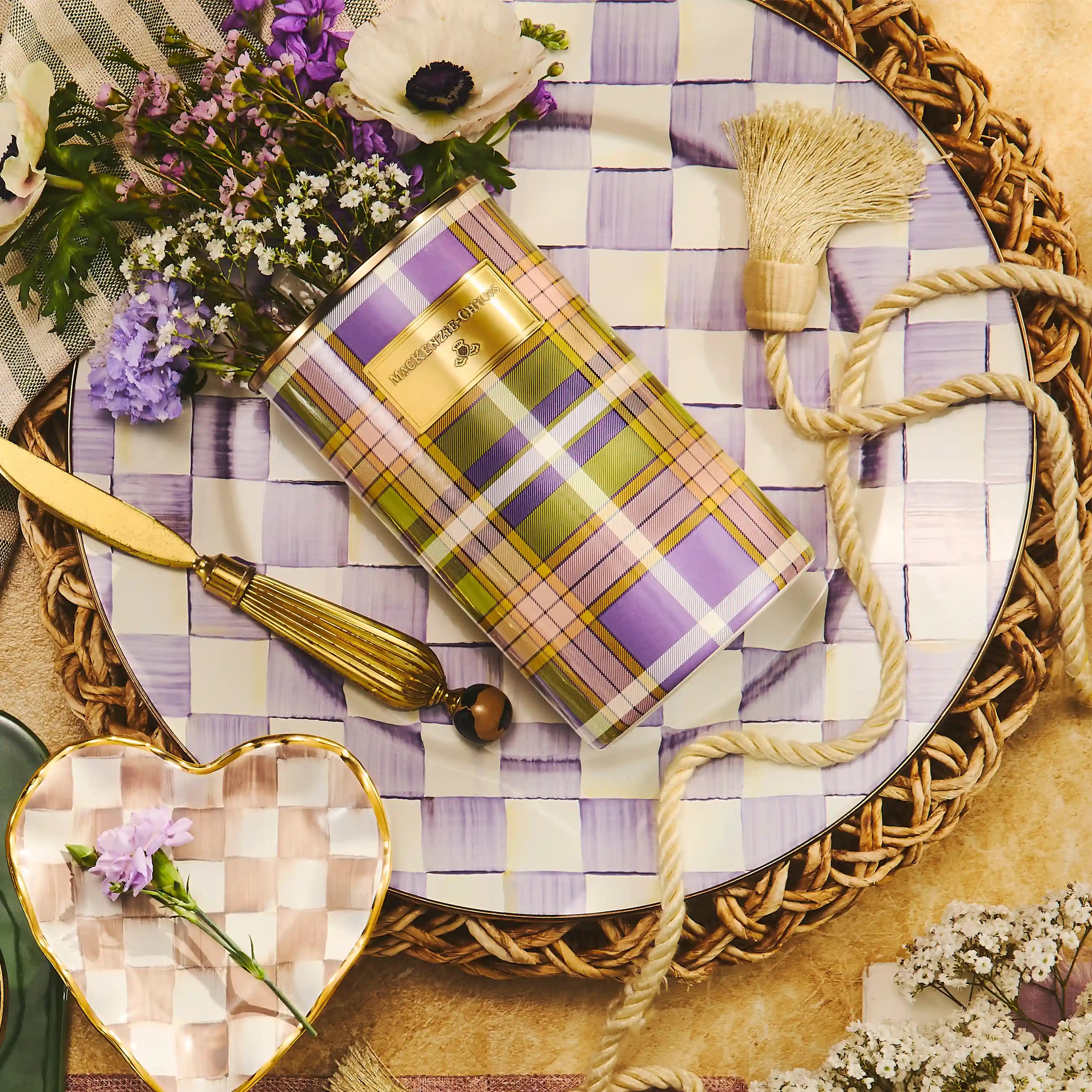 Royal Check Serving Platter