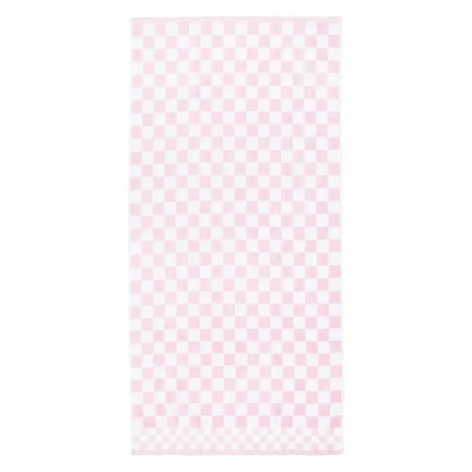 Rosy Check Bath Towel
