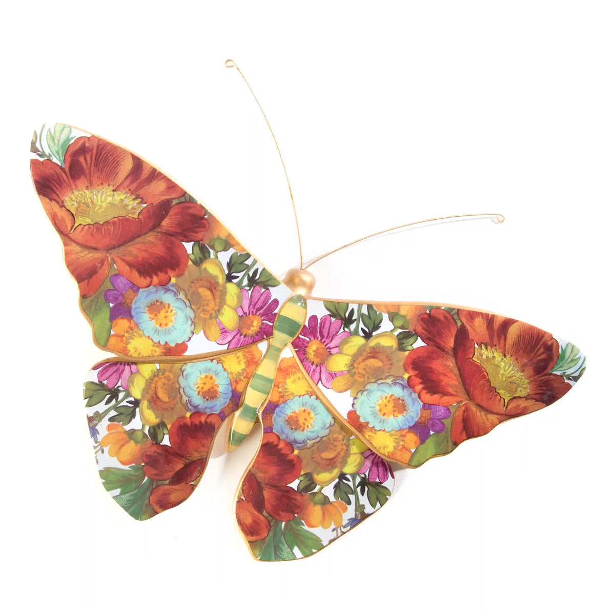 Courtly Check Butterfly Wall Decor