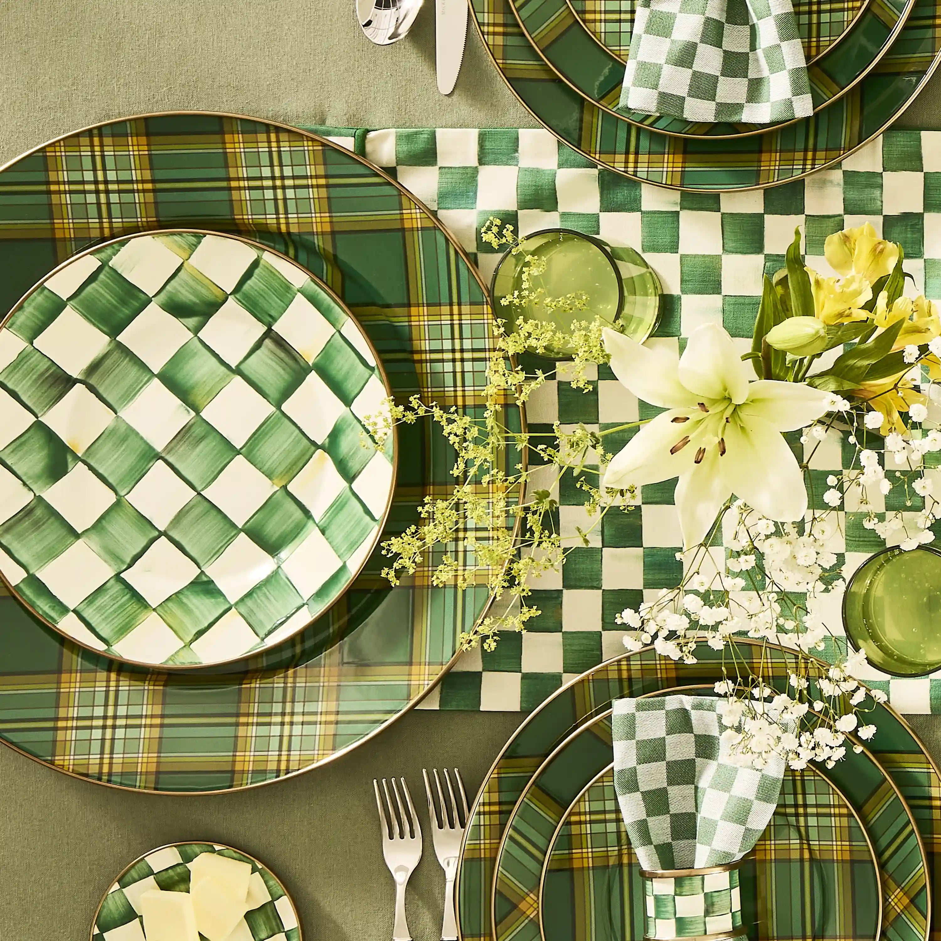 Tartan Black Serving Platter