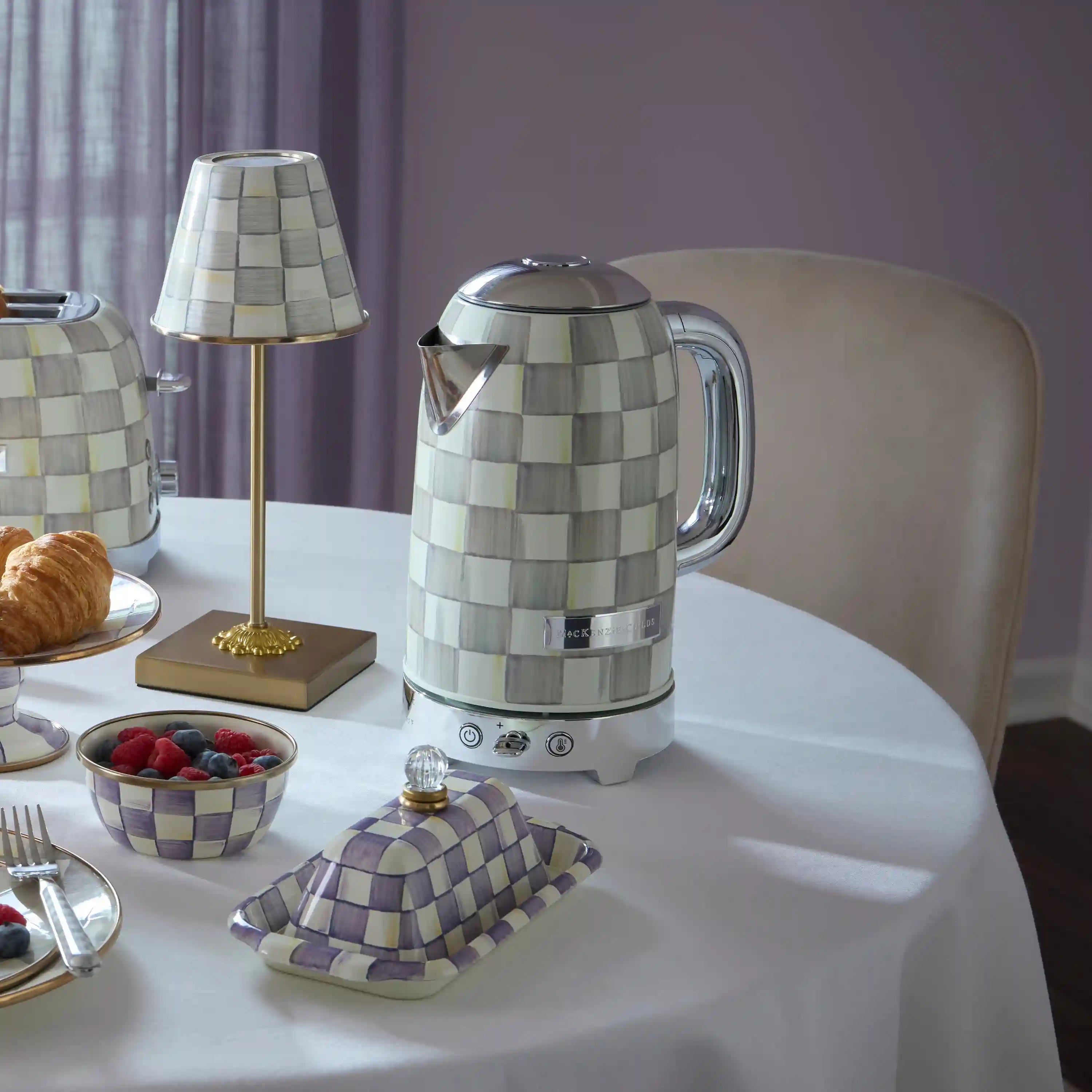 Emerald Check Electric Kettle