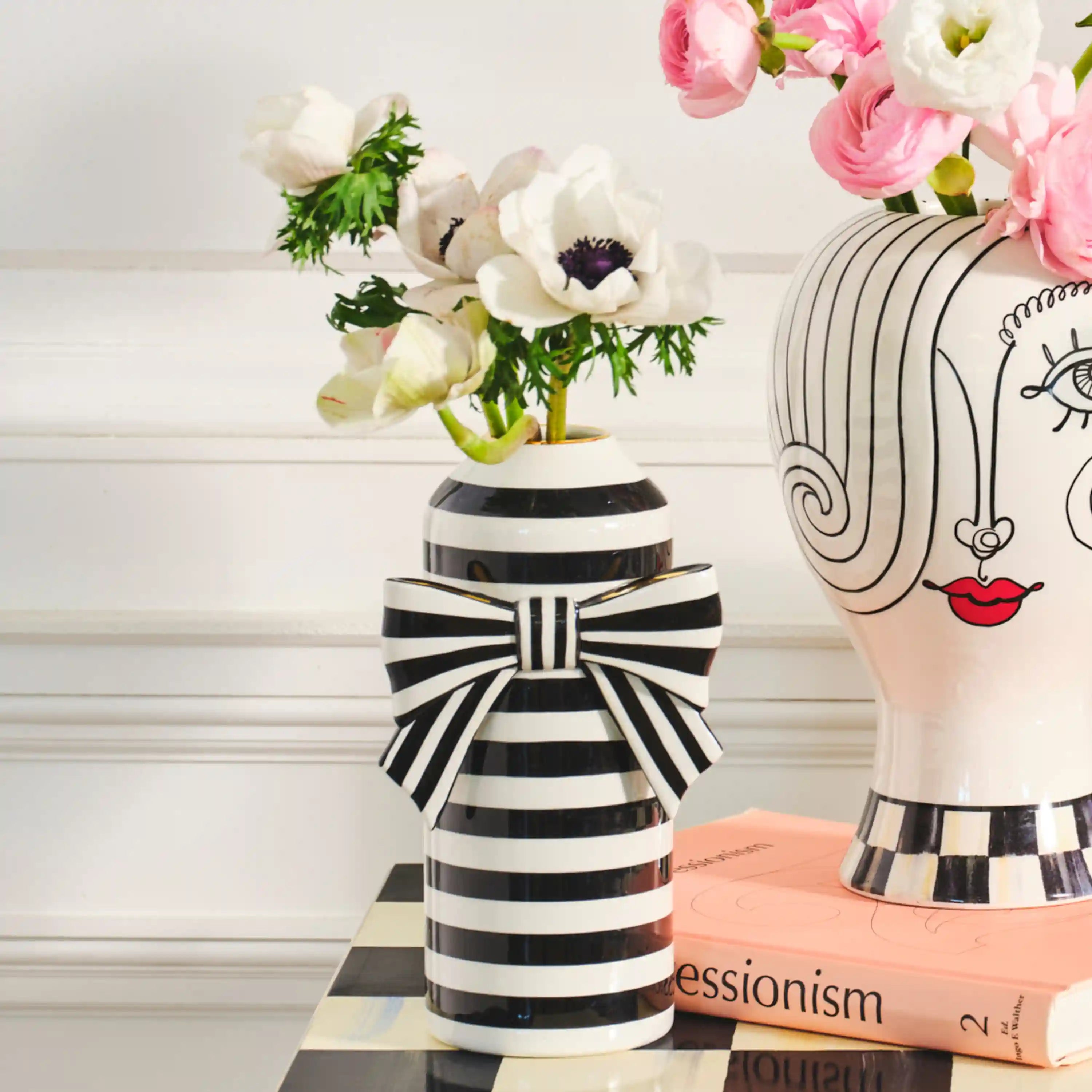 Rosy Bow Vase