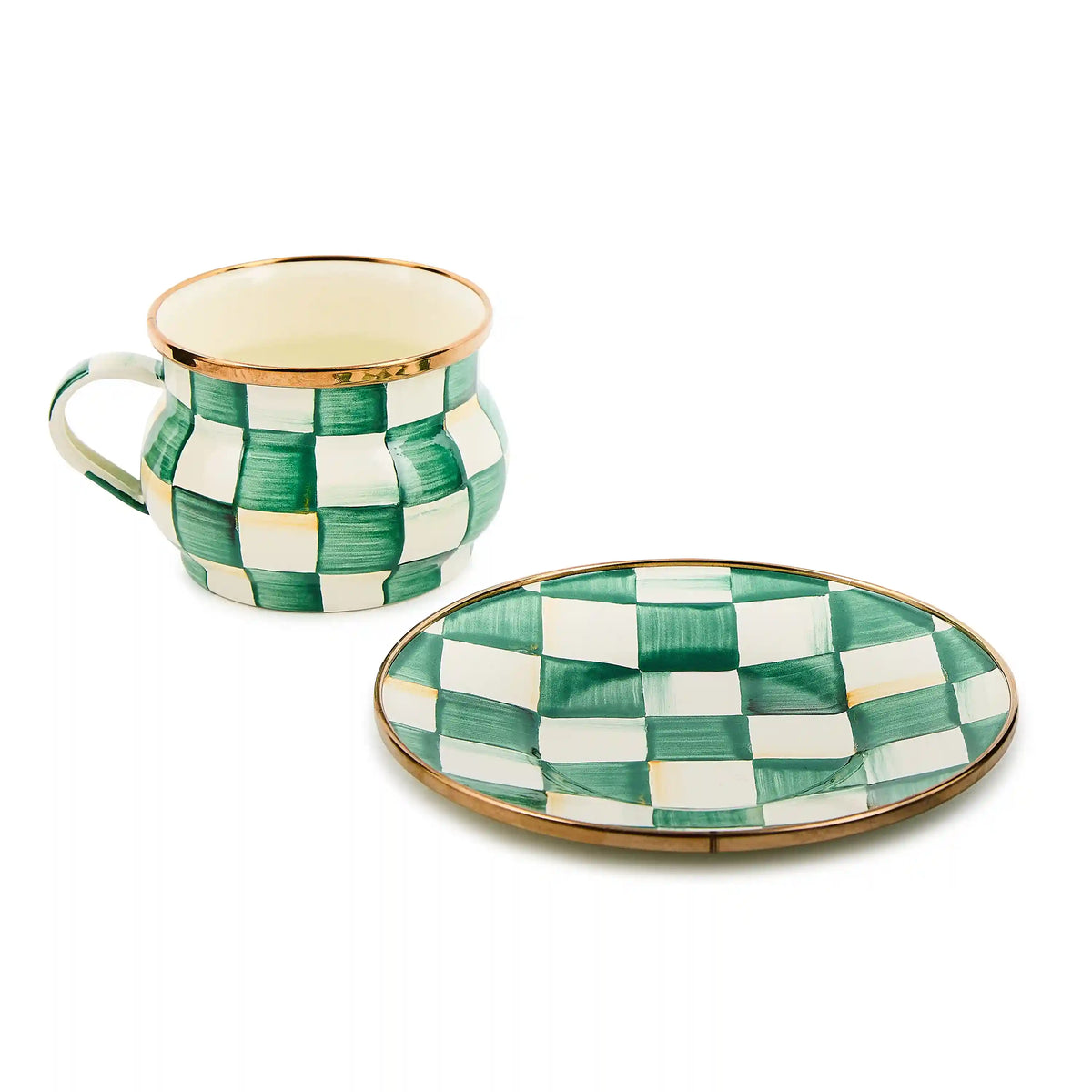 Sky Check Teacup